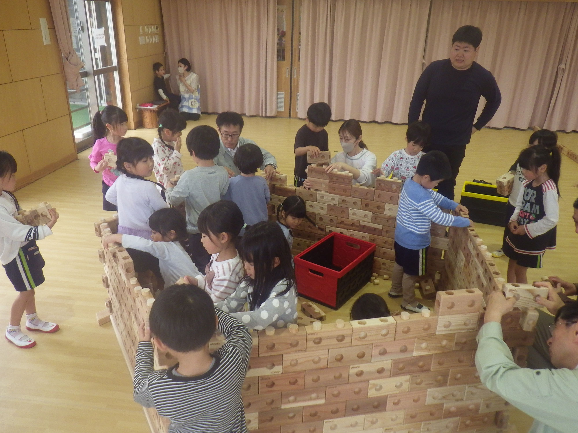 きのもと認定こども園ズレンガ体験会