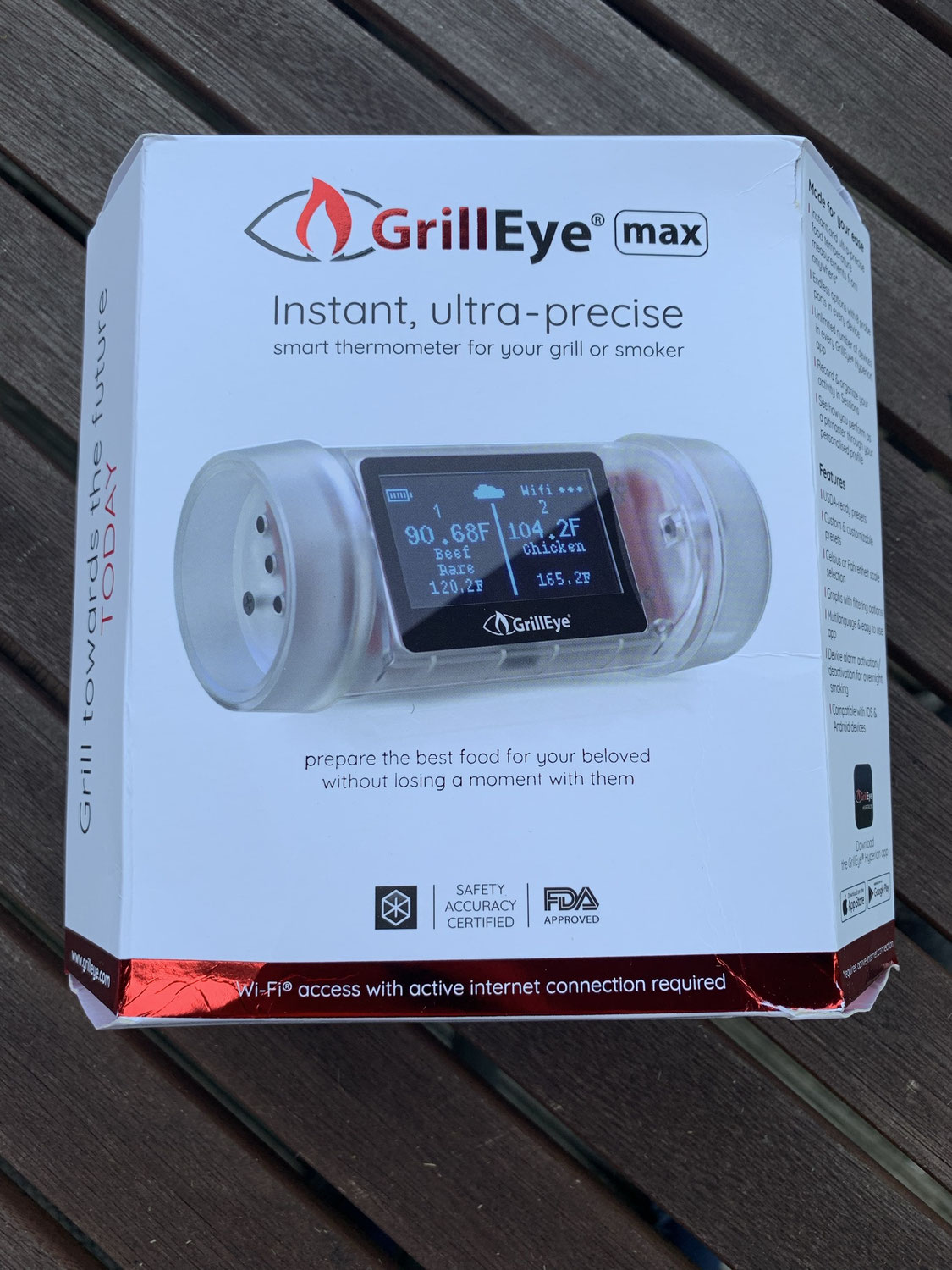 Test Grilleye Max BBQ Thermometer