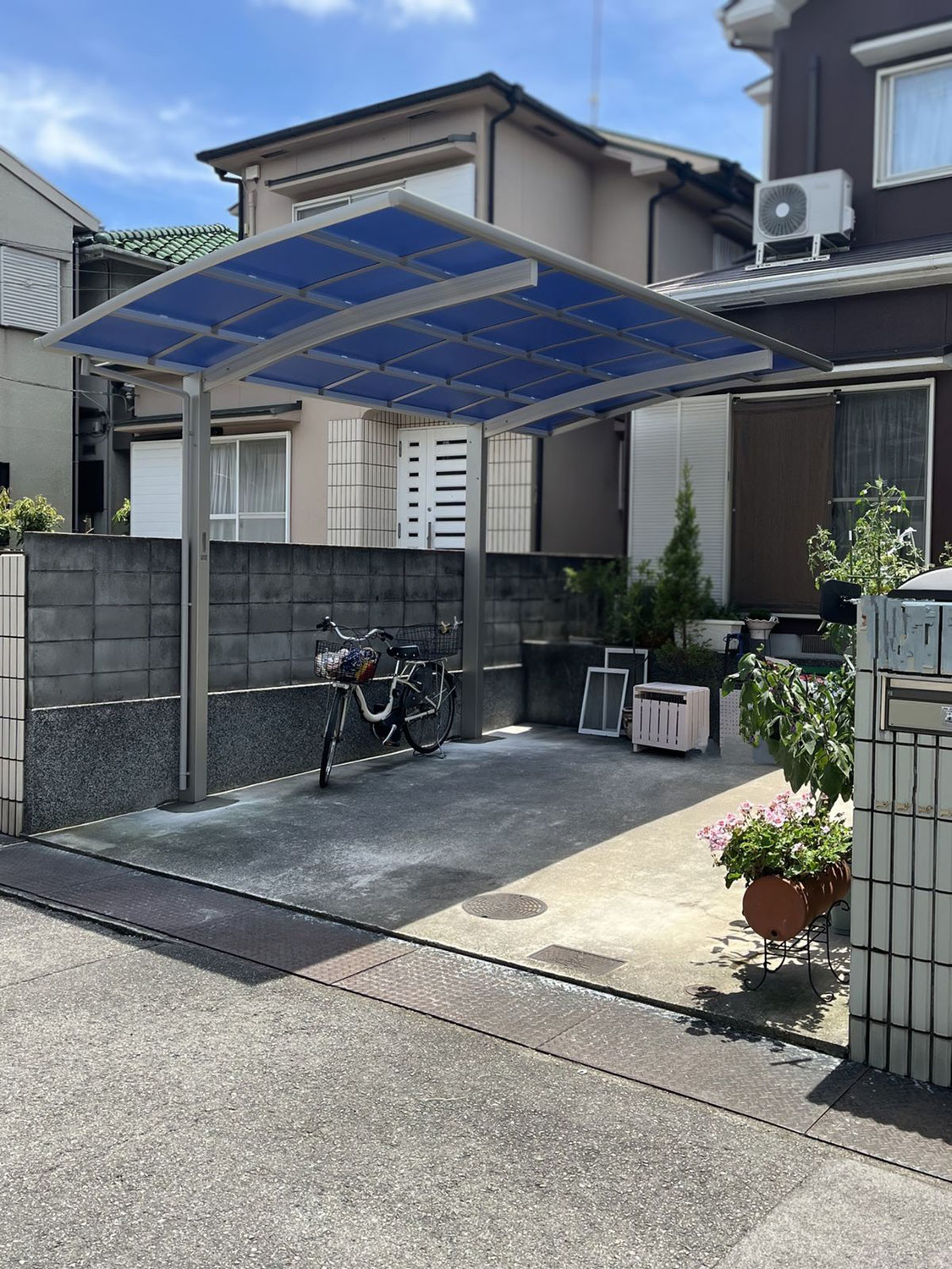 暑さ対策もできる快適なカーポート