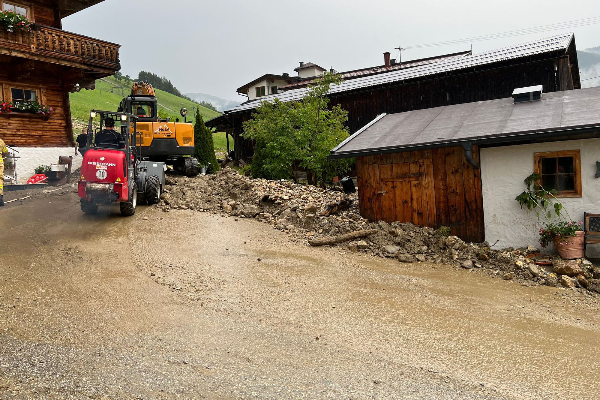 Unterstützung bei Unwettereinsätze in Gerlos