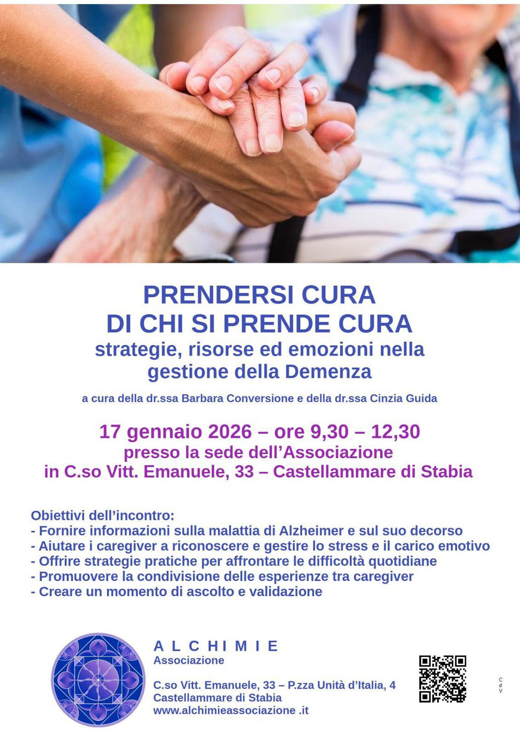 PRENDERSI CURA DI CHI SI PRENDE CURA - ALCHIMIE SENIOR