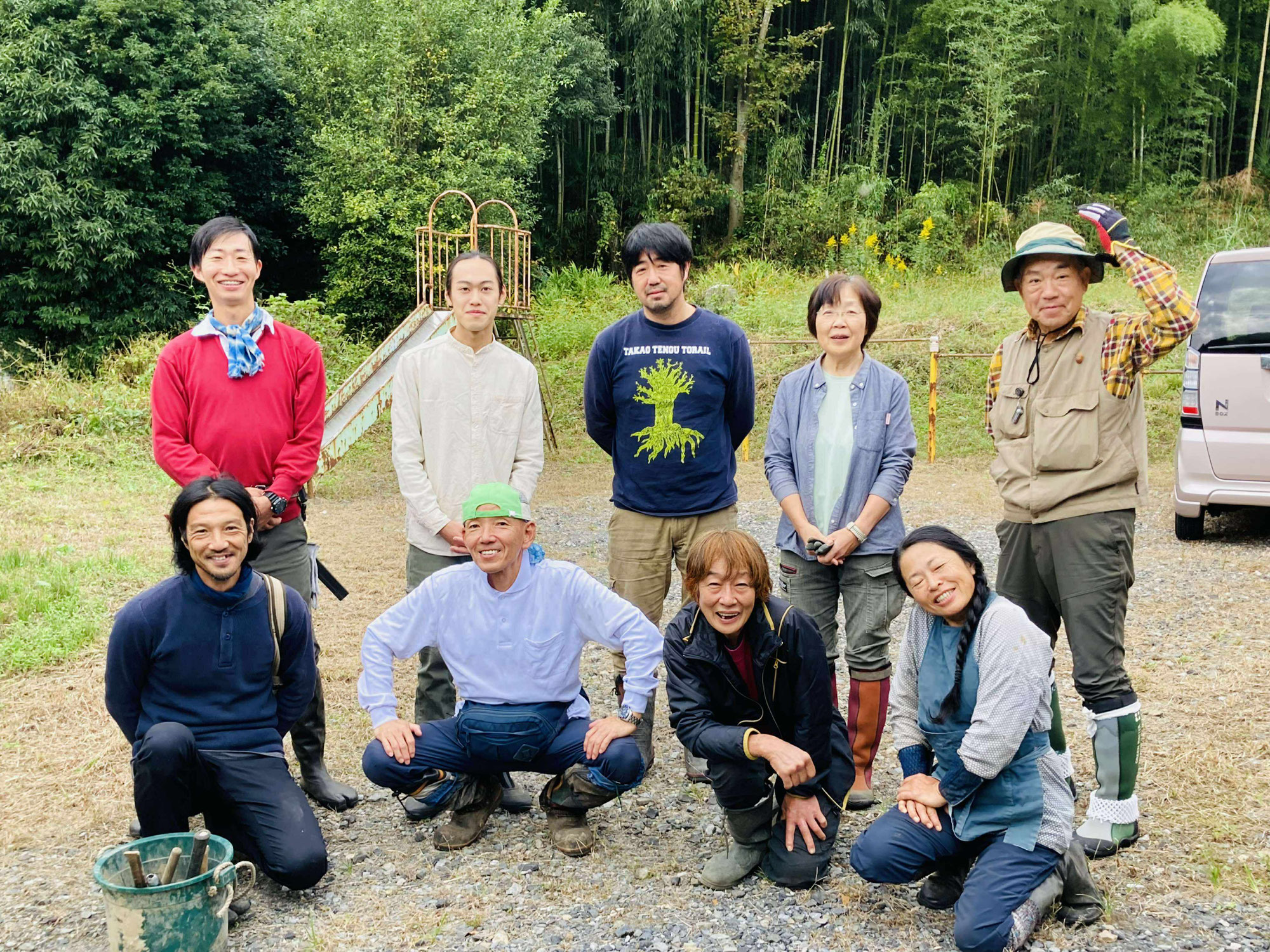 10月19日　坂田昌子さんのワークショップで里山整備がまた少し進みました！