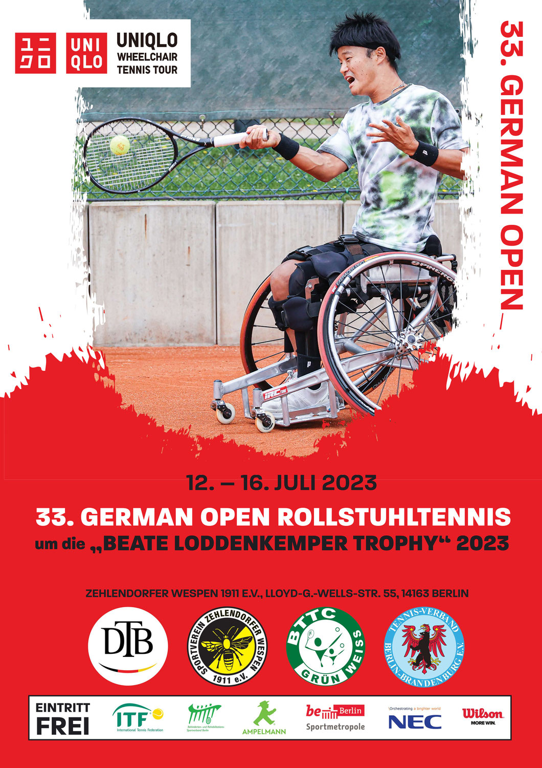 33. German Open im Rollstuhltennis um die "Beate Loddenkemper Trophy" 2023