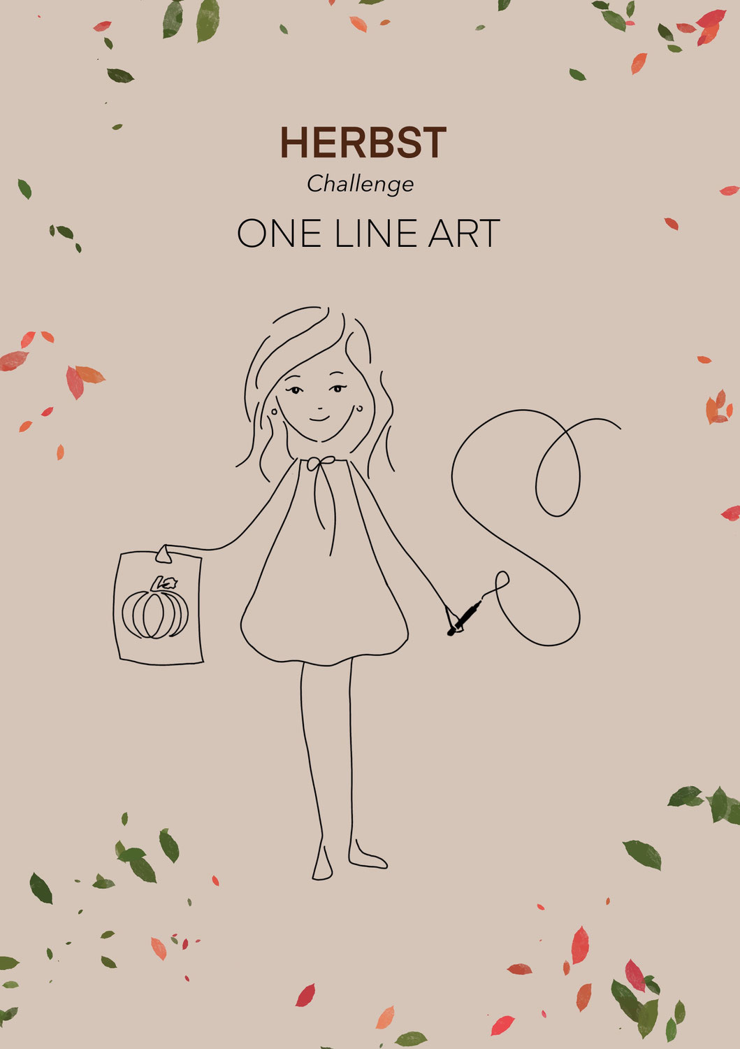 One Line Art - Herbst Challenge