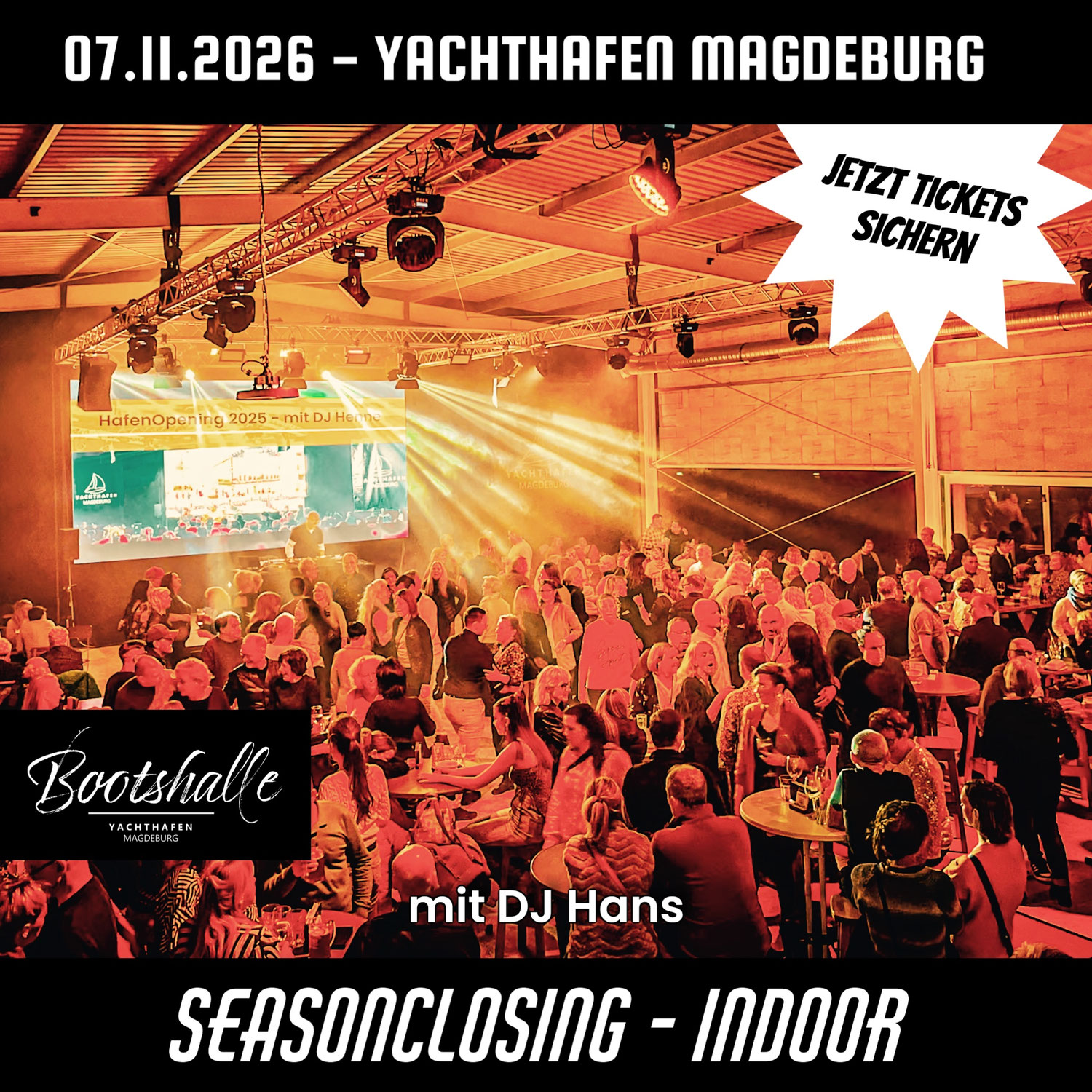 07.11.2026 - Season Closing mit DJ Hans in der Bootshalle