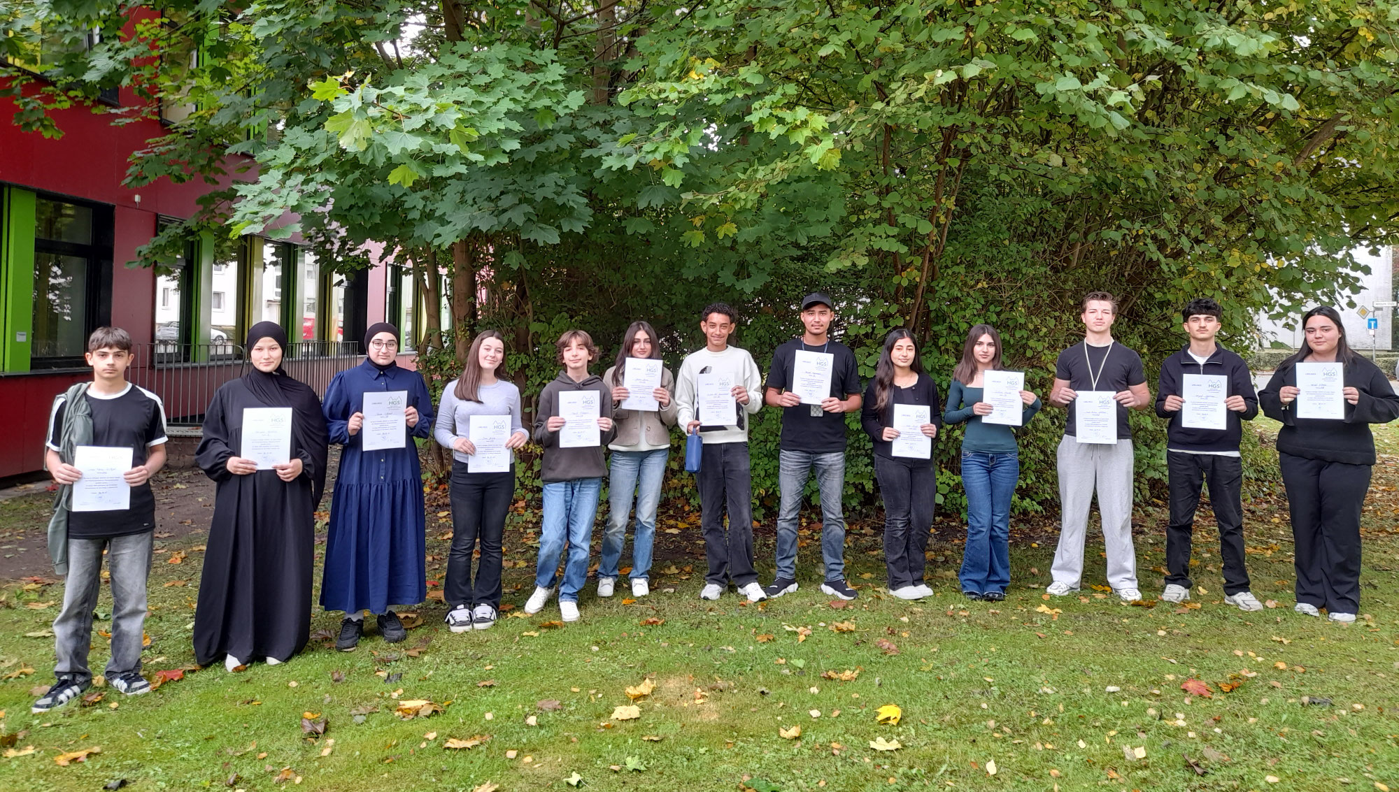 Urkundenübergabe an die Klassensprecherinnen und Klassensprecher