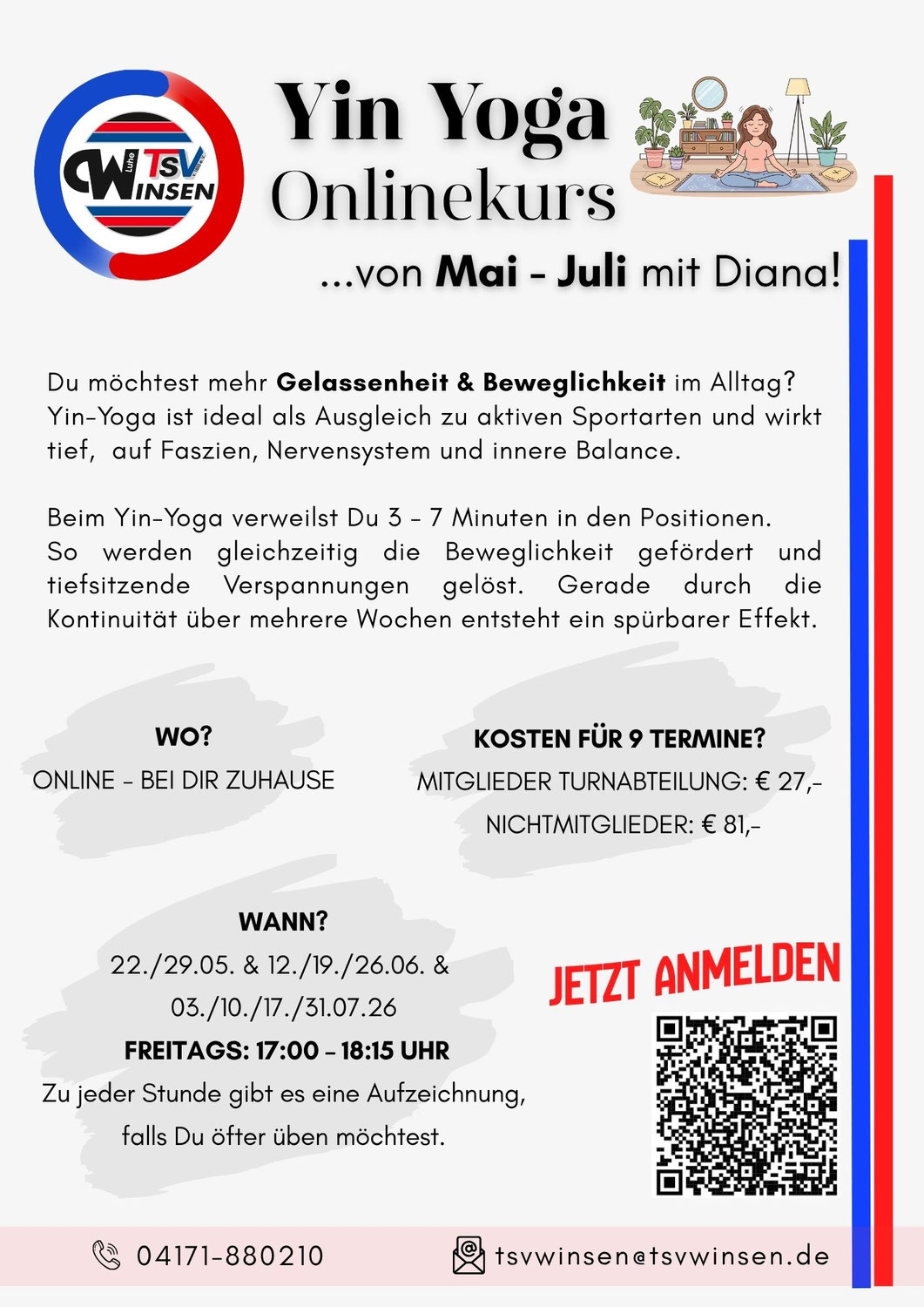 Neuer Yin-Yoga Online-Kurs