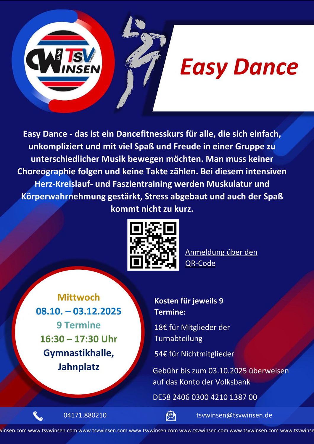 Neue Kurse - Easy Dance und Pilates