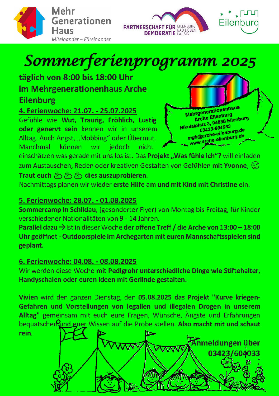 Es geht wieder los. Wir sehen uns in den Ferien