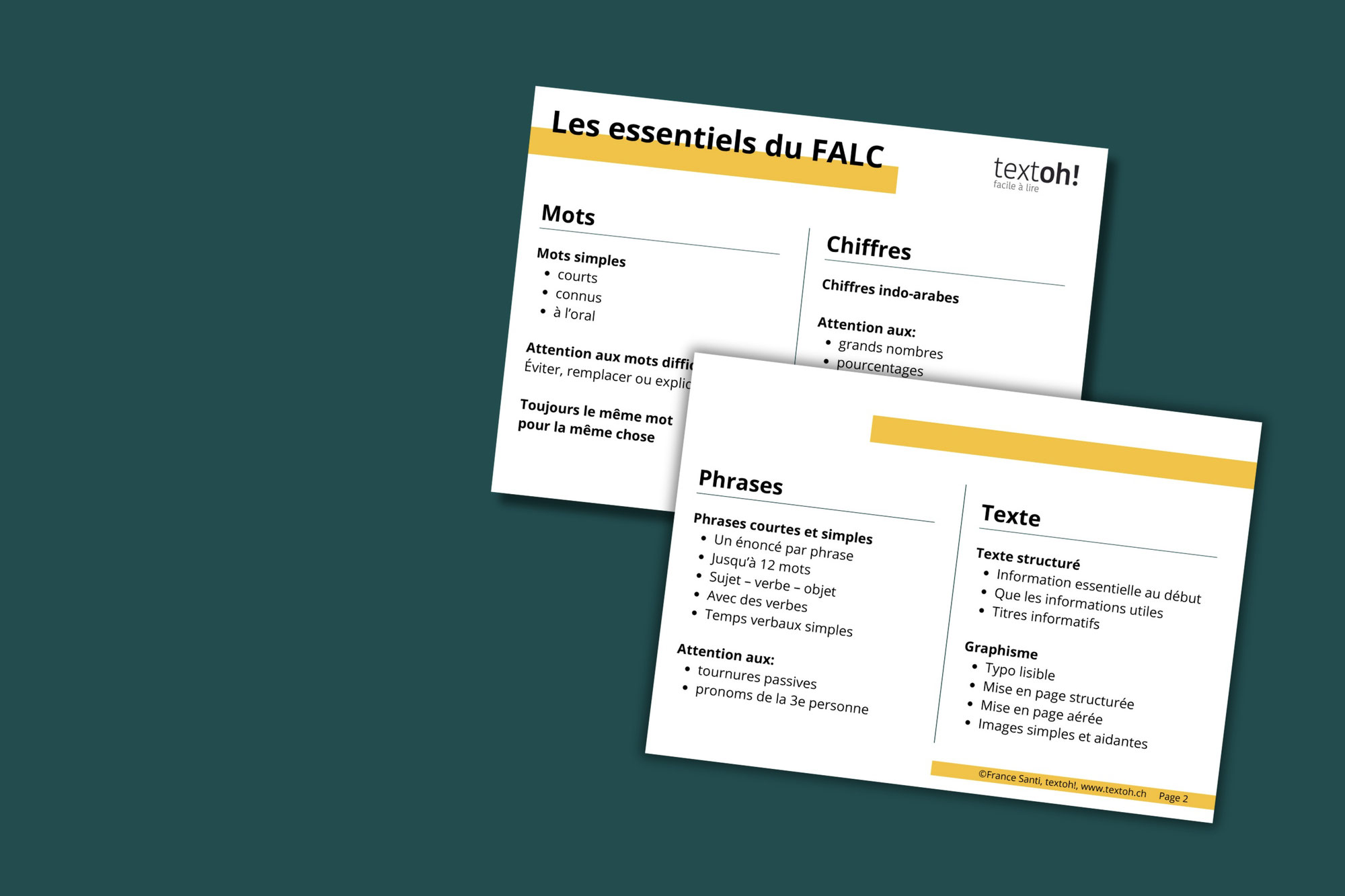 Cadeau - Fiche mémo FALC