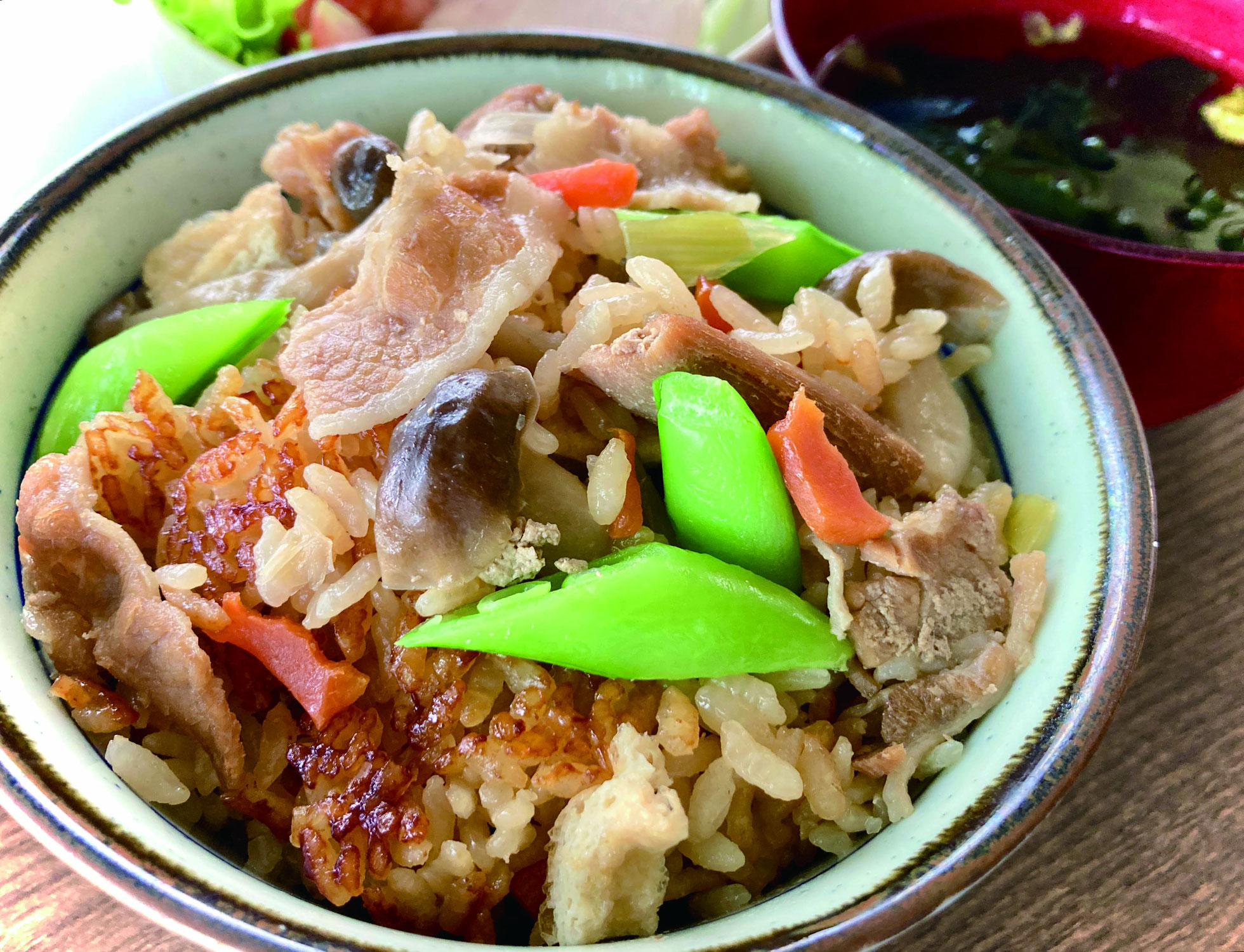 肉汁炊き込み飯