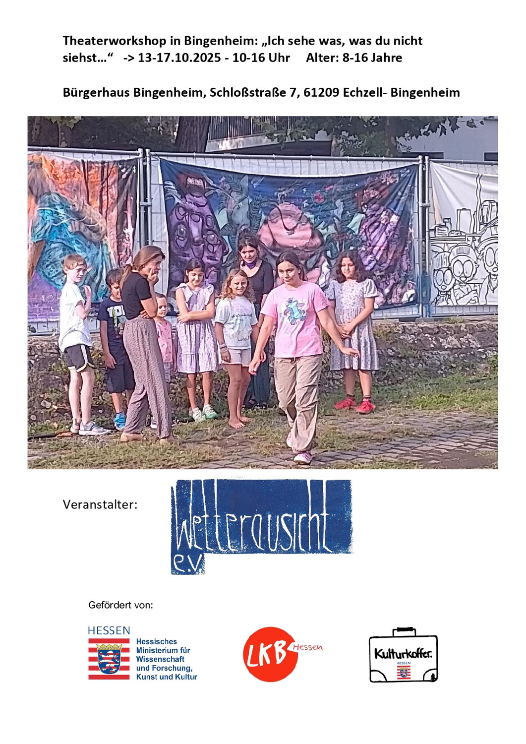 Theaterworkshop in Bingenheim - "Ich sehe was, was du nicht siehst..."