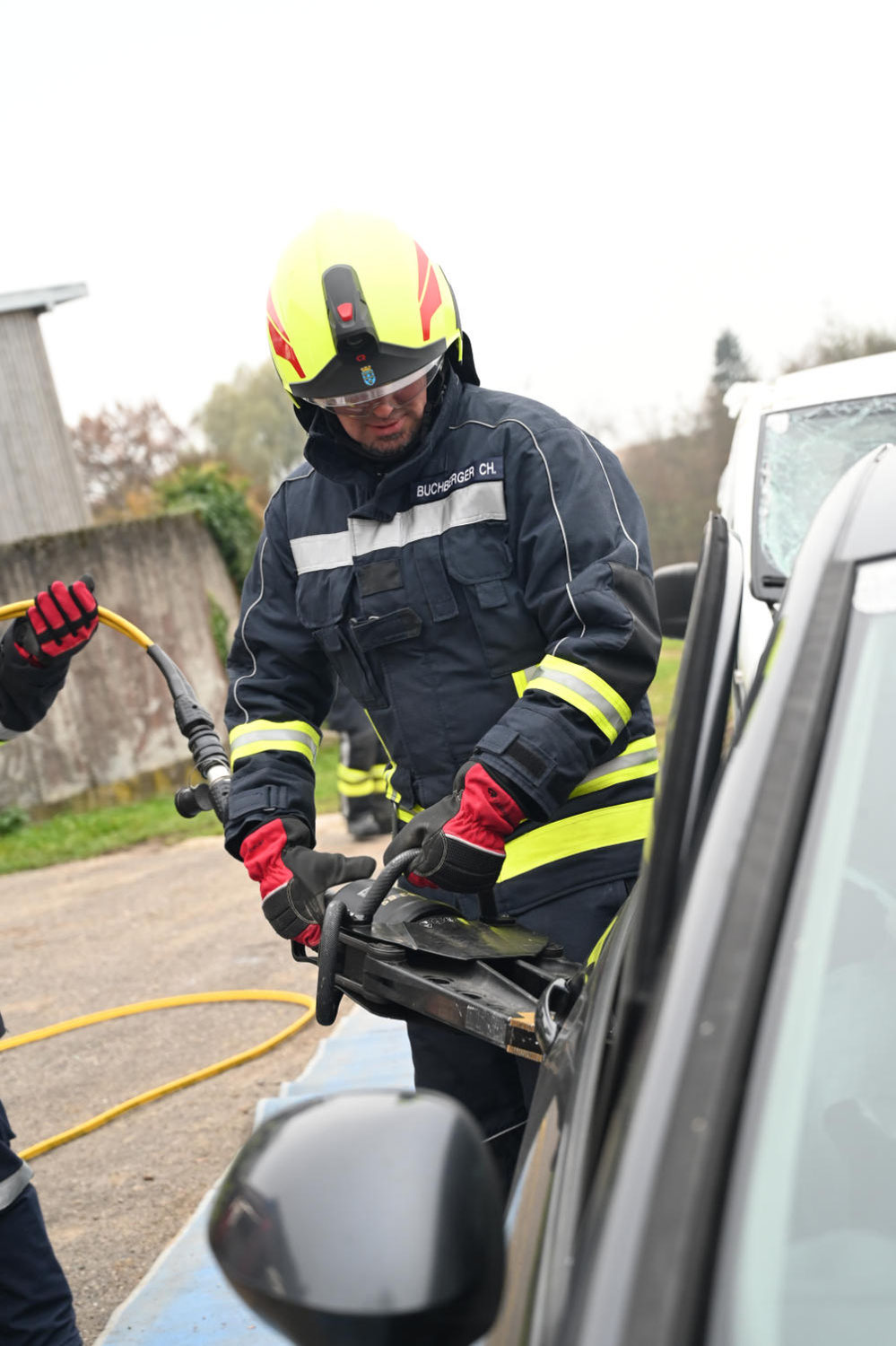 Technische Einsatzübung mit Hydraulischem Rettungssatz