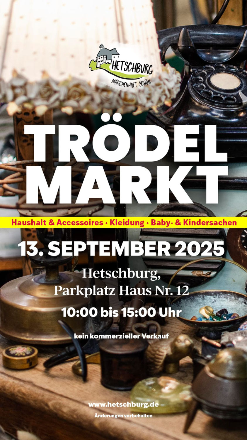 Trödelmarkt in Hetschburg am 13. September