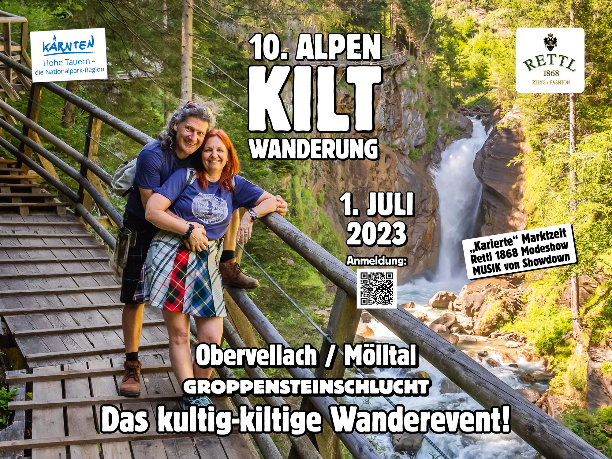 10. Alpen-Kilt-Wanderung am 1. Juli 2023