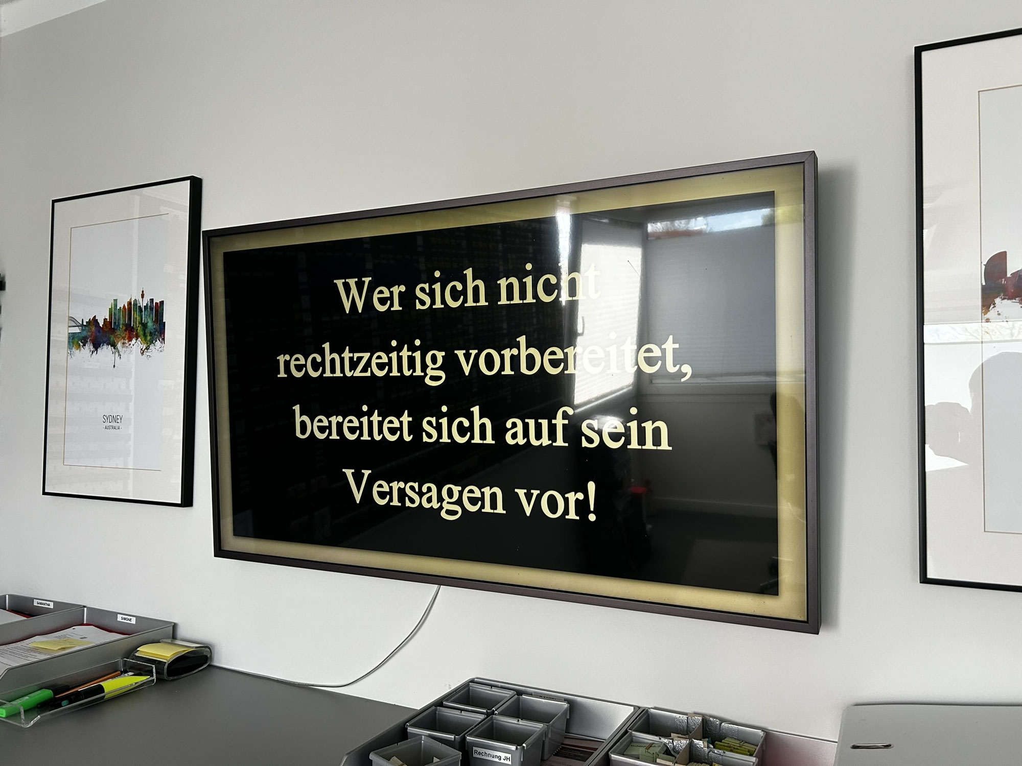„Wer sich nicht rechtzeitig vorbereitet, bereitet sich auf sein Versagen vor."