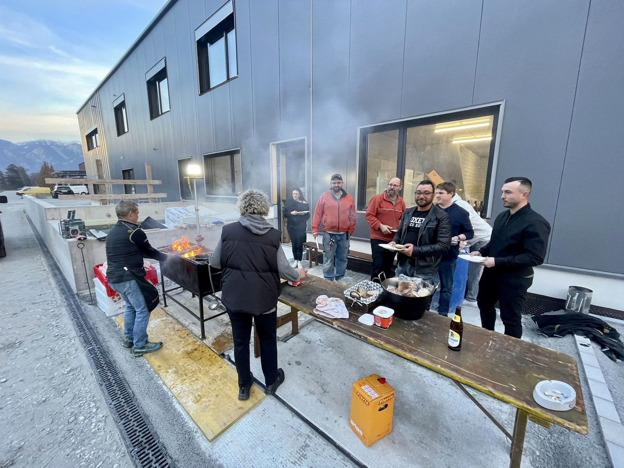 Aufrichtefest Neubau Gewerbehalle