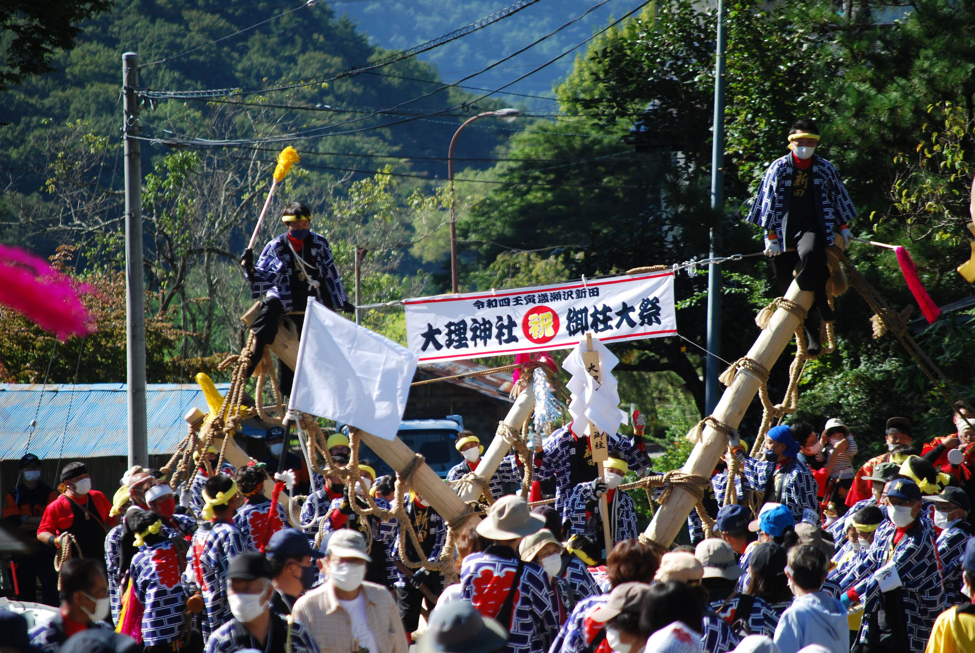 大理神社御柱祭・里曳きが行われました