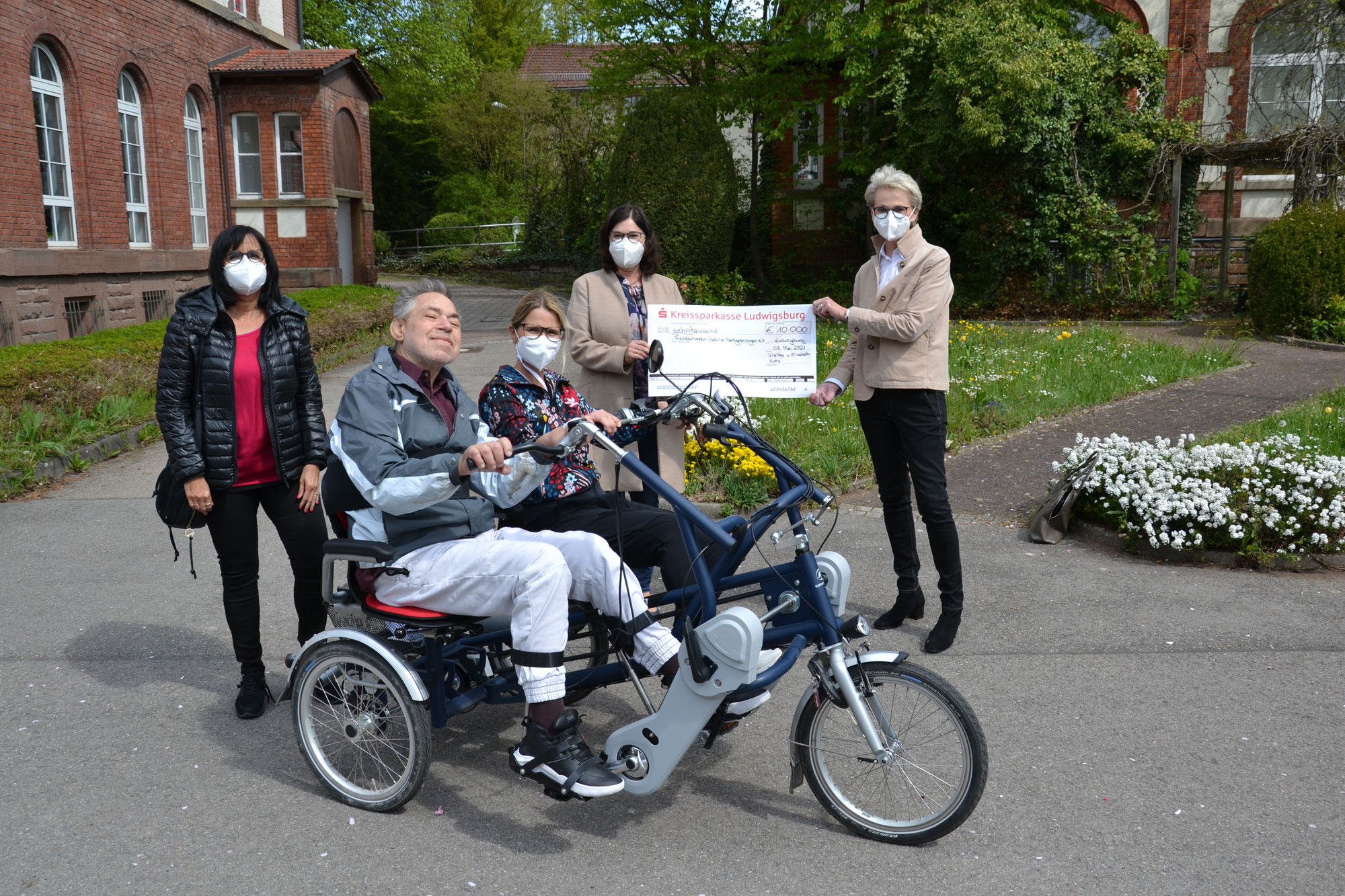 Mit dem Dreiradtandem unterwegs - eine Spende hat es möglich gemacht