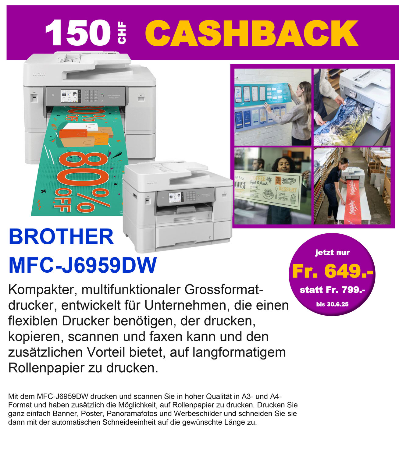 InkJet-Drucker für Format A3 und Bannerdruck