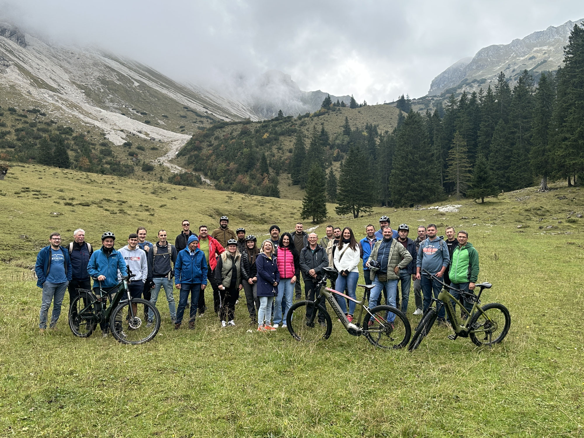 Betriebsausflug-Mountainbiketour  im Allgäu