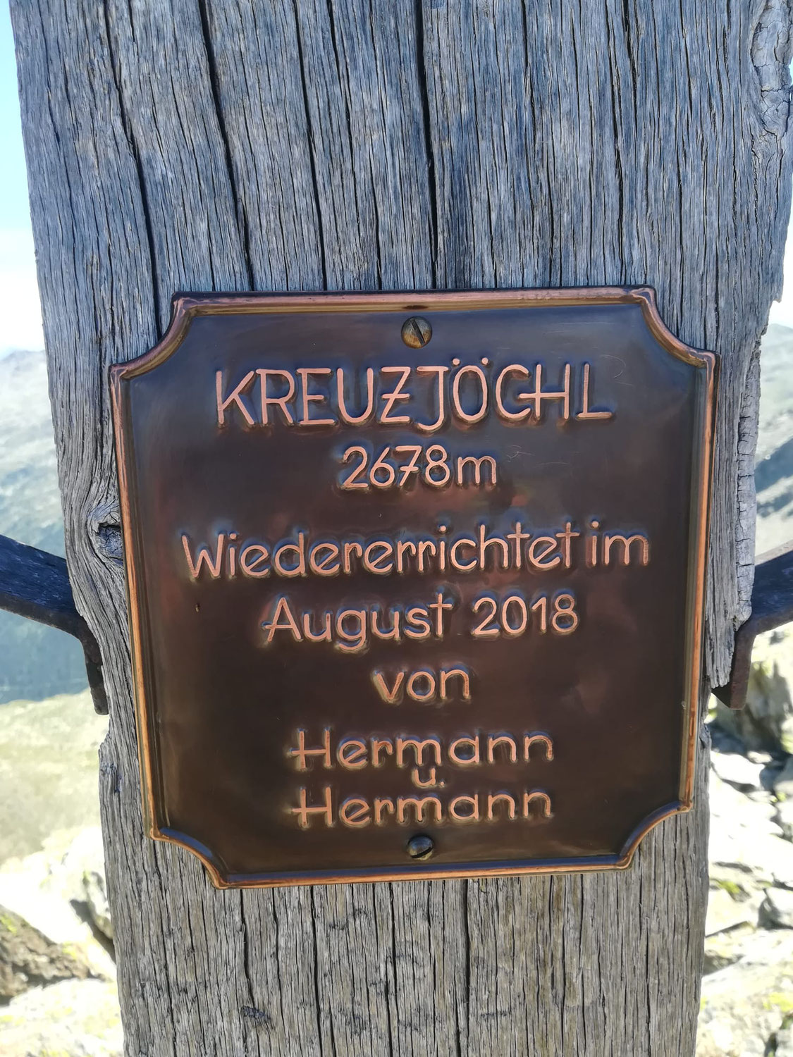 Kreuzjöchl 2678 m
