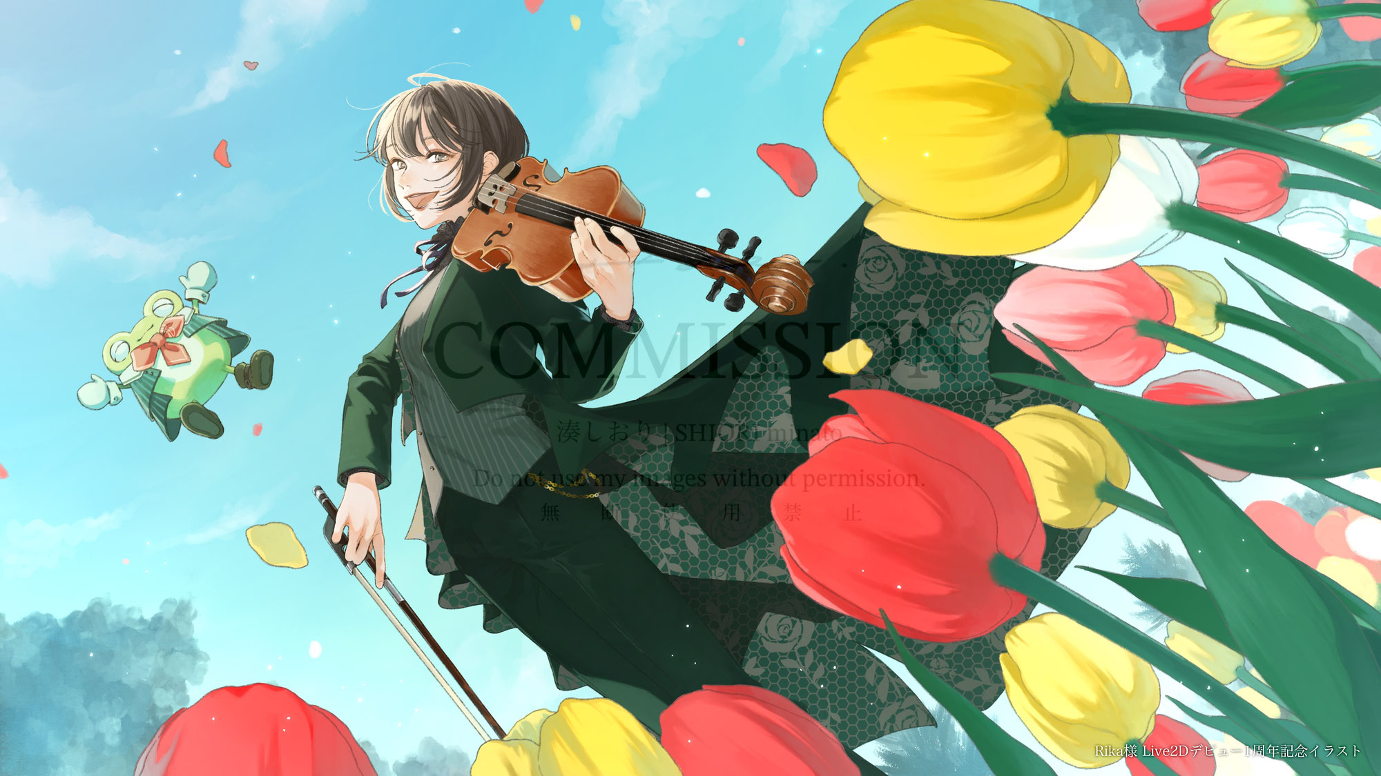 Rika様 Live2Dデビュー1周年記念イラスト
