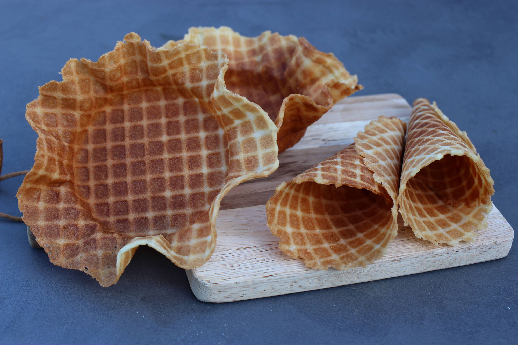 Klassische Waffelhörnchen