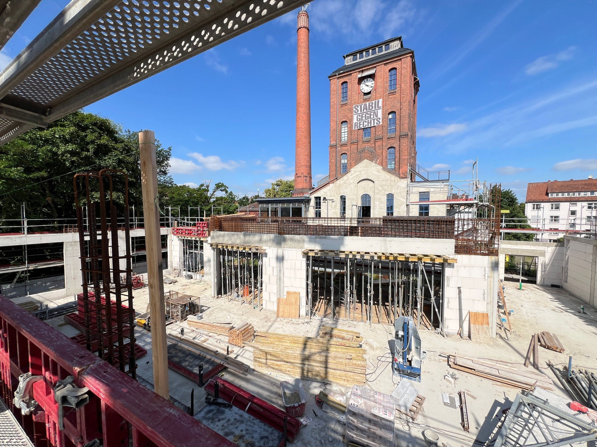 Es geht voran! Richtfest für den Neubau am Schlachthof ist Mitte 2026 geplant.