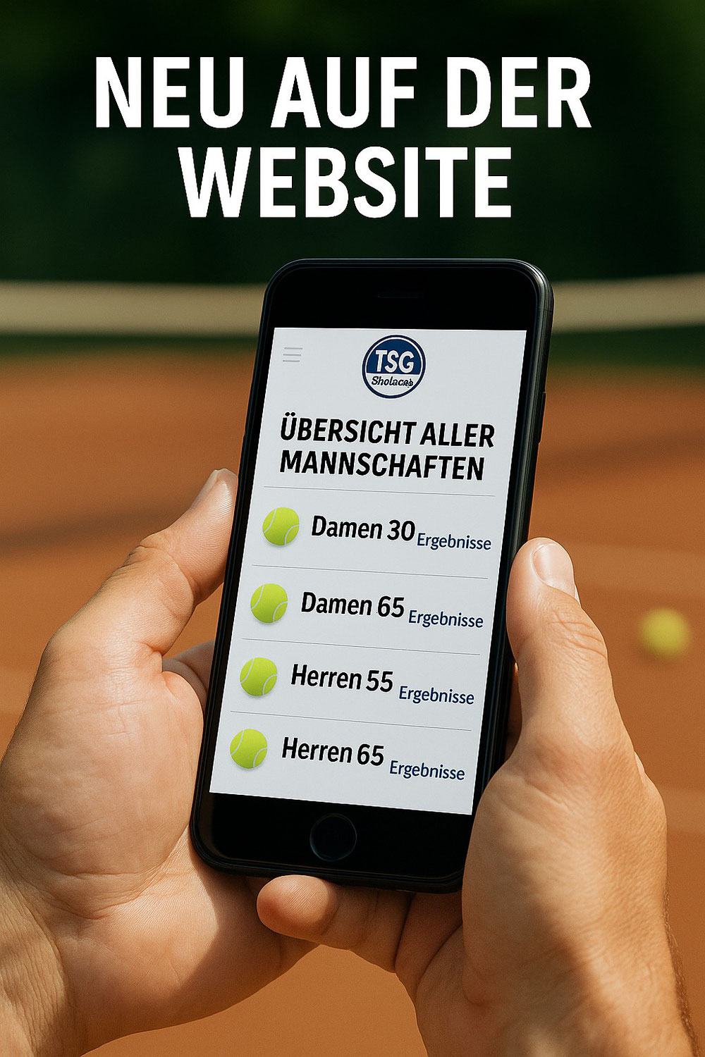 Neue Übersicht aller TSG-Mannschaften in den Punktspielen