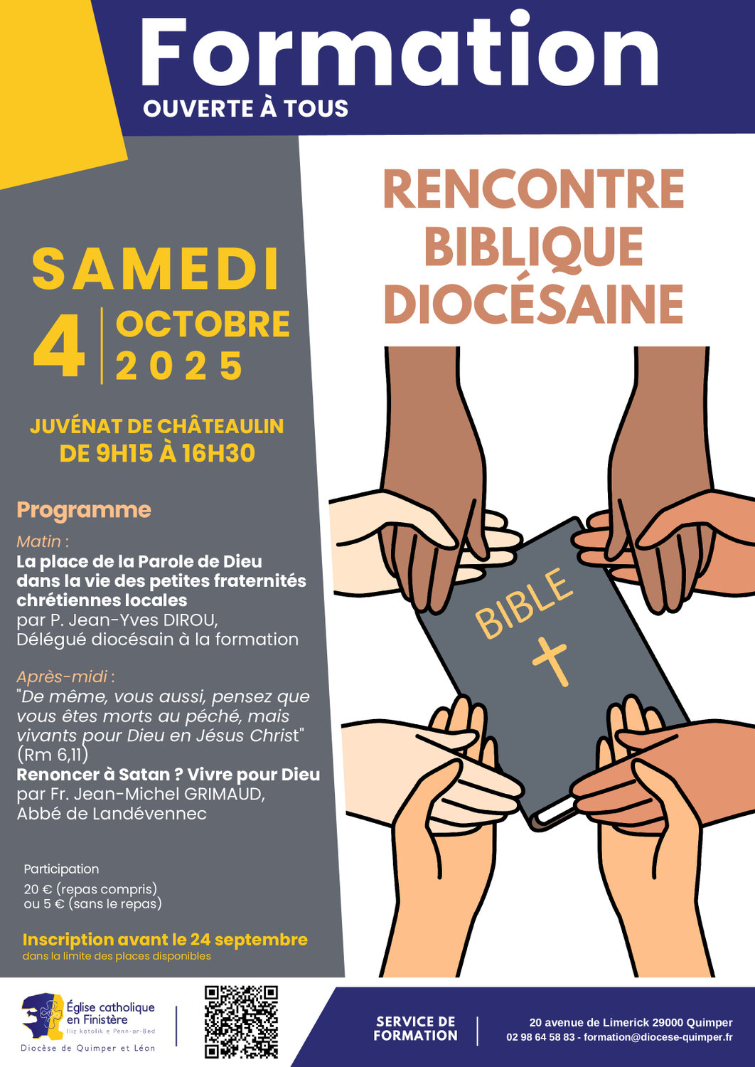 le Diocèse vous invite à une formation