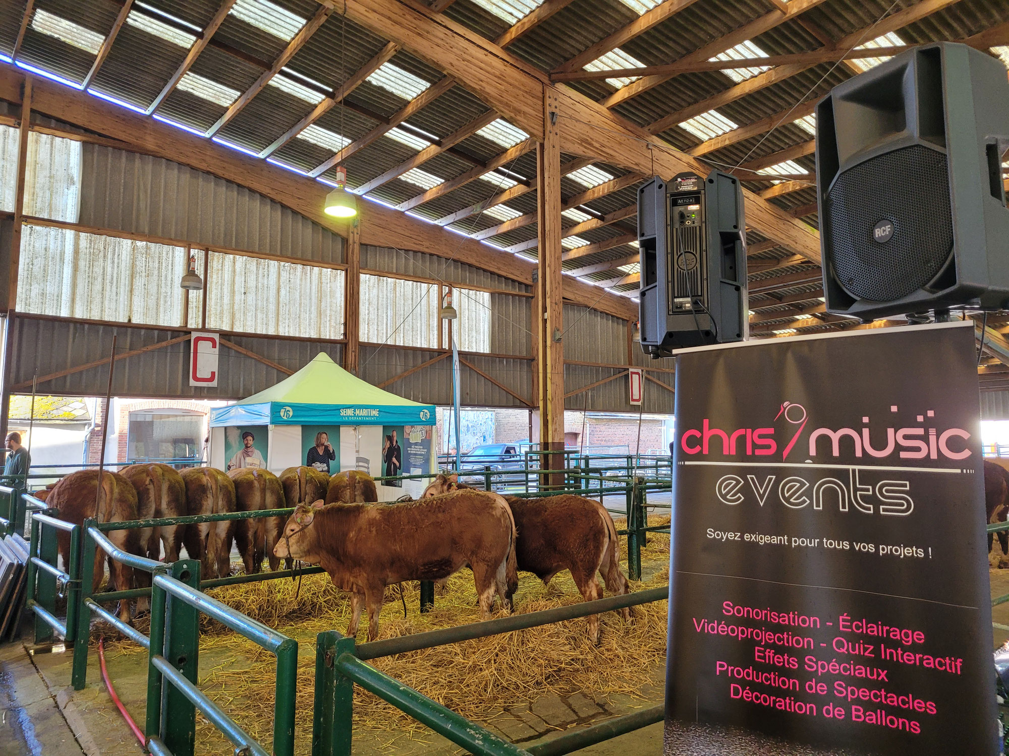 Sonorisation d'un concours agricole