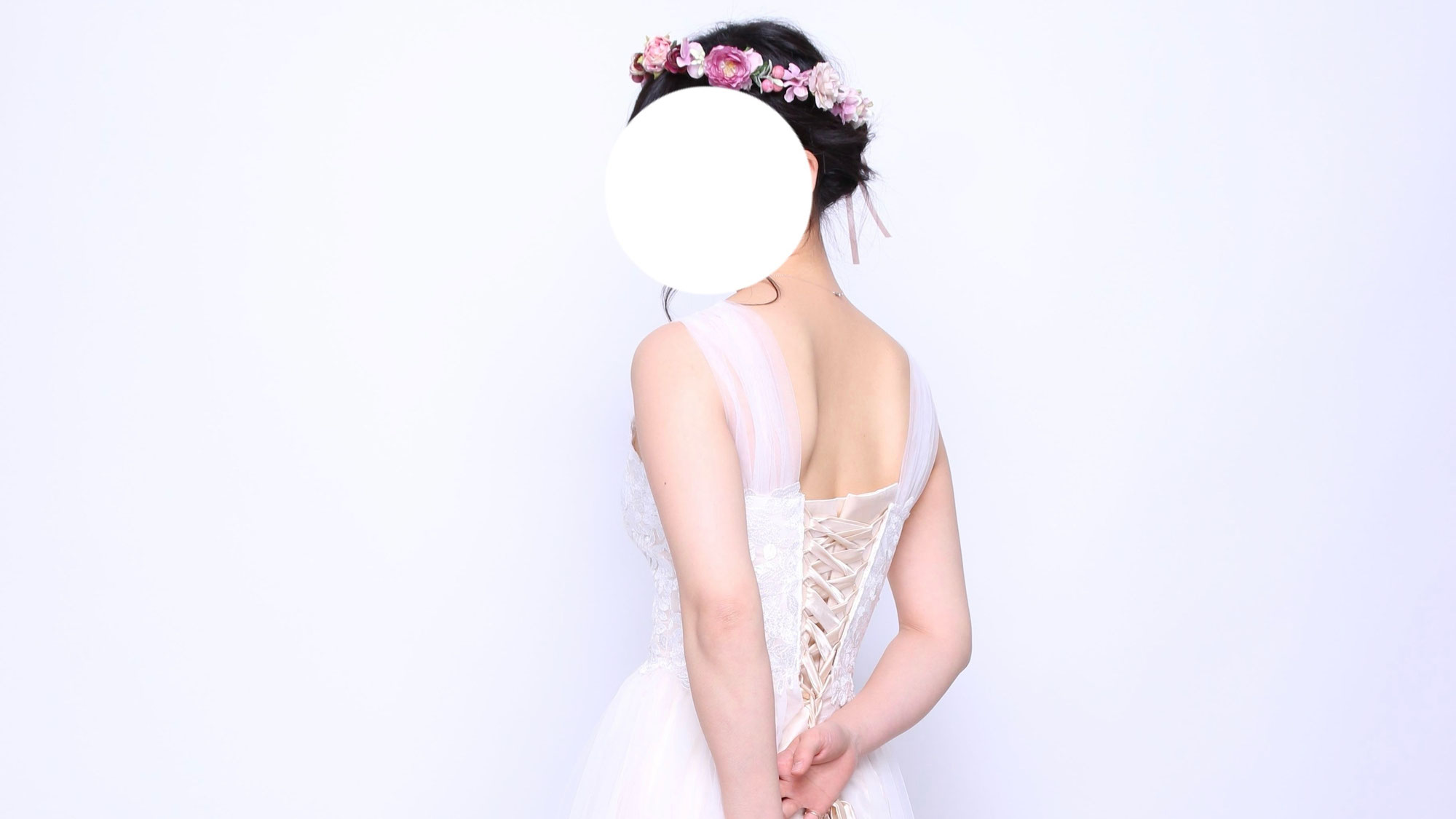 【朝霞】写真映えする花嫁姿勢｜ラナンキュラスボディ朝霞