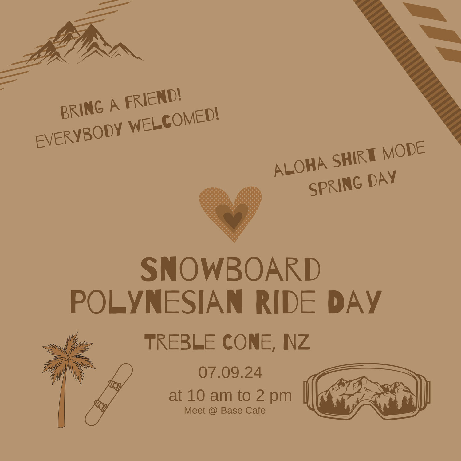 Snowboard Polynesian Ride Day NZ