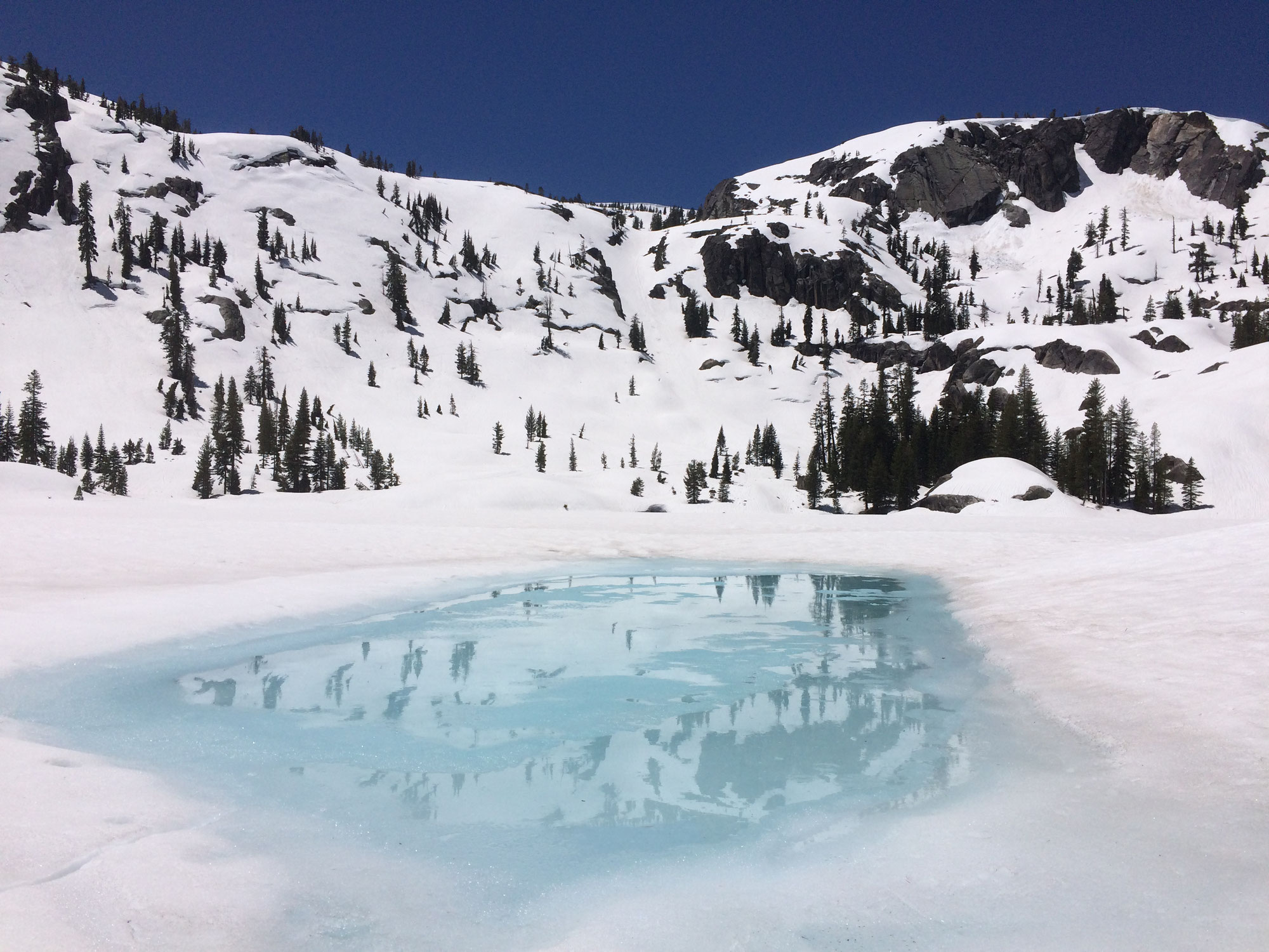 Backcountry in Truckee Pond Skim