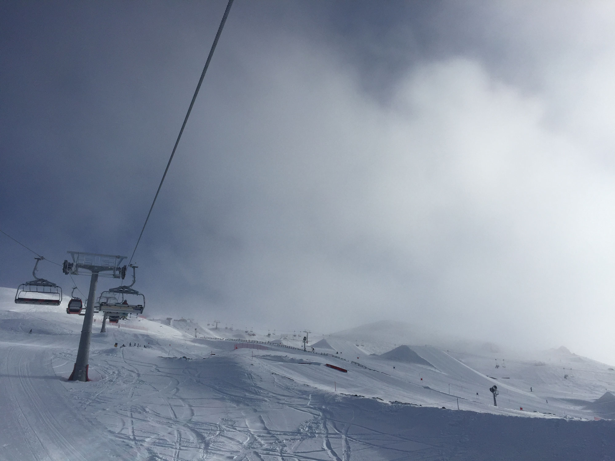 Snowboarding at Cardrona