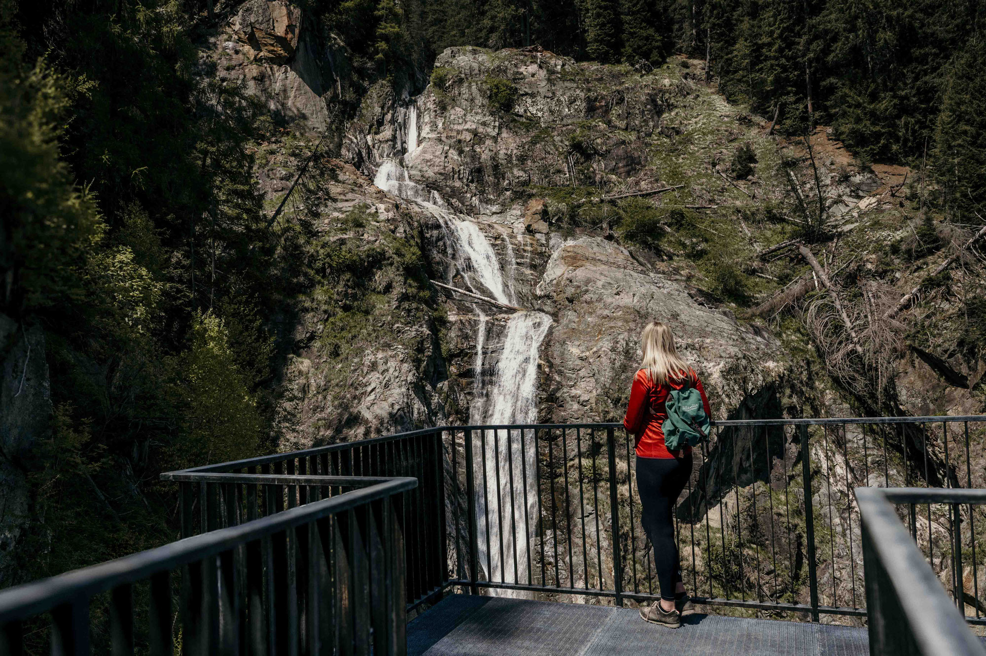 Klammbachwasserfall & Berger Alm ^ Wasserfallwanderung im Antholzertal, Südtirol