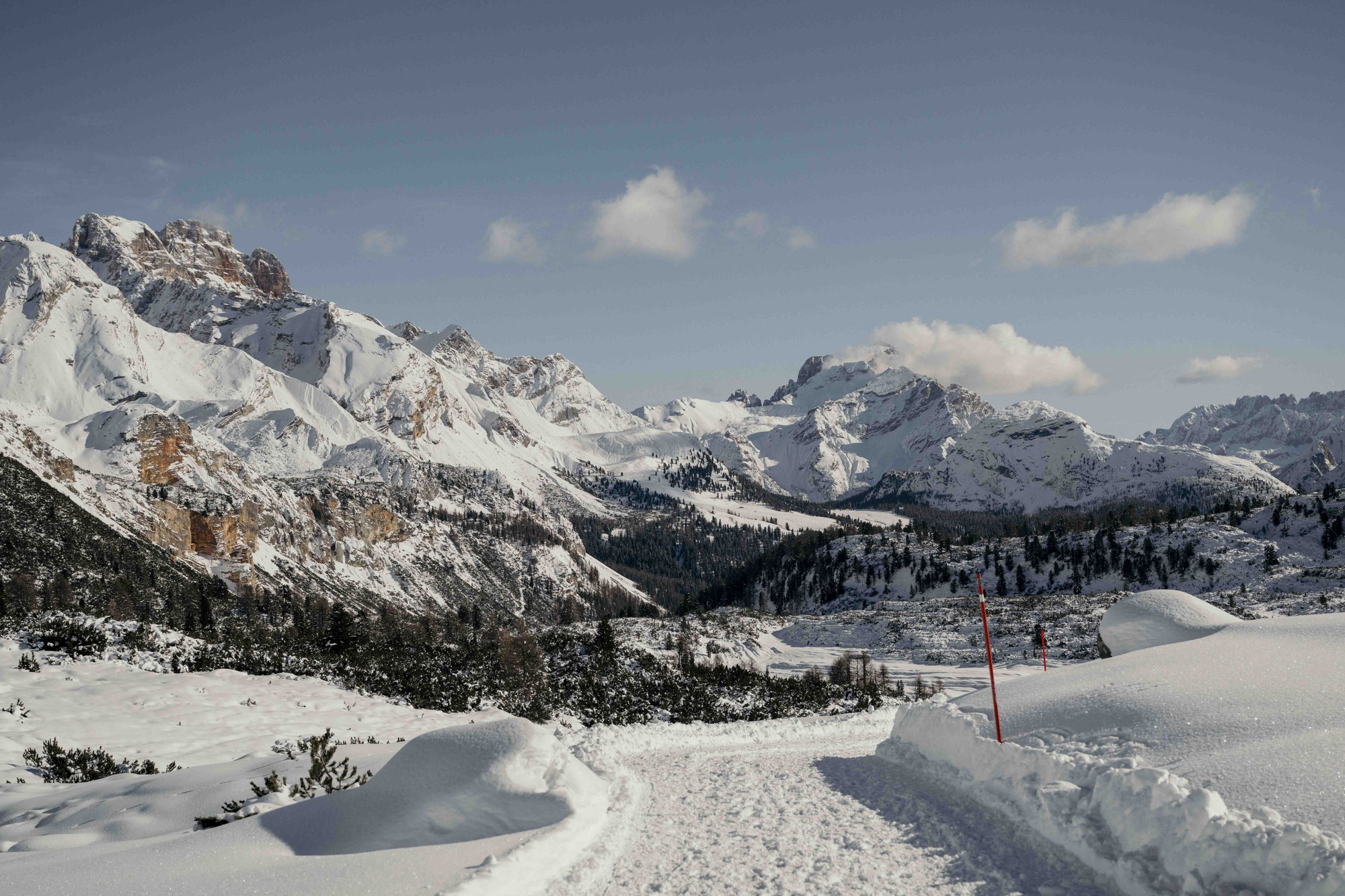 Winterwanderung ab Pederü ^ Fanes und Sennes im Naturpark Fanes-Sennes-Prags, Dolomiten - Südtirol