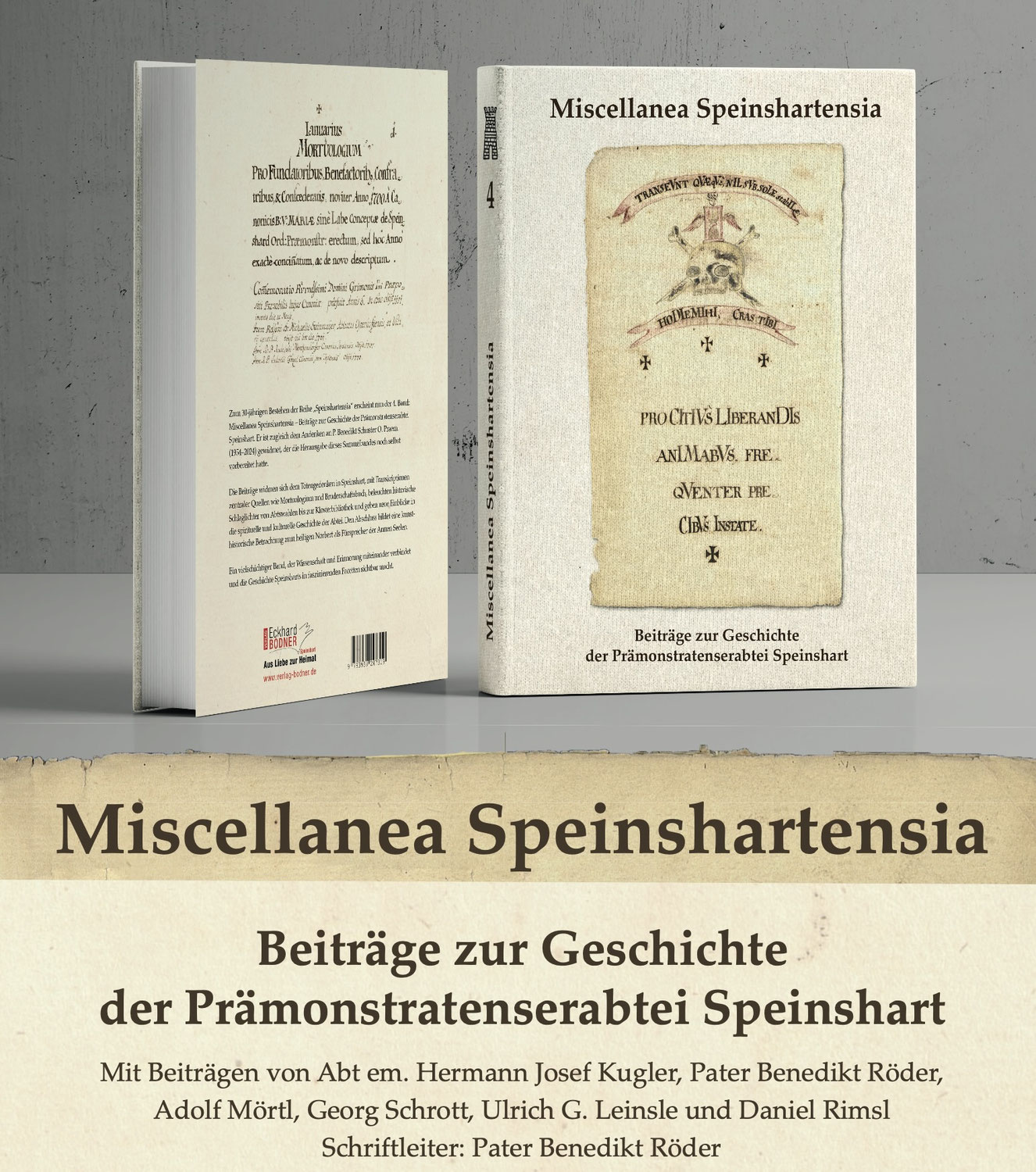 Buchpräsentation am 13. November 2025: Speinshartensia IV