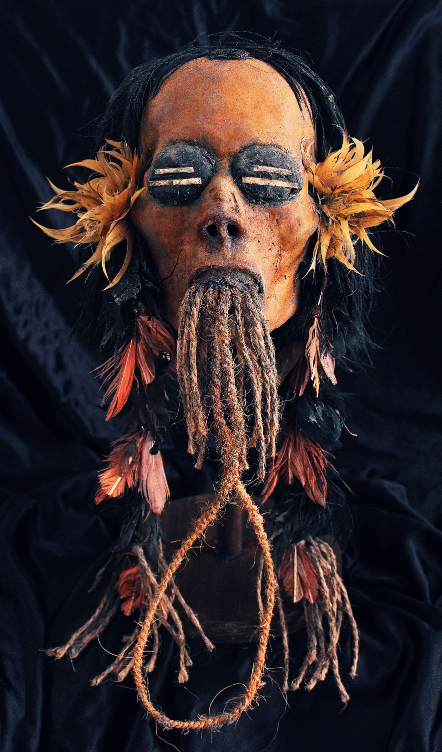 Cabeza trofeo (Munduruku) Trophy head