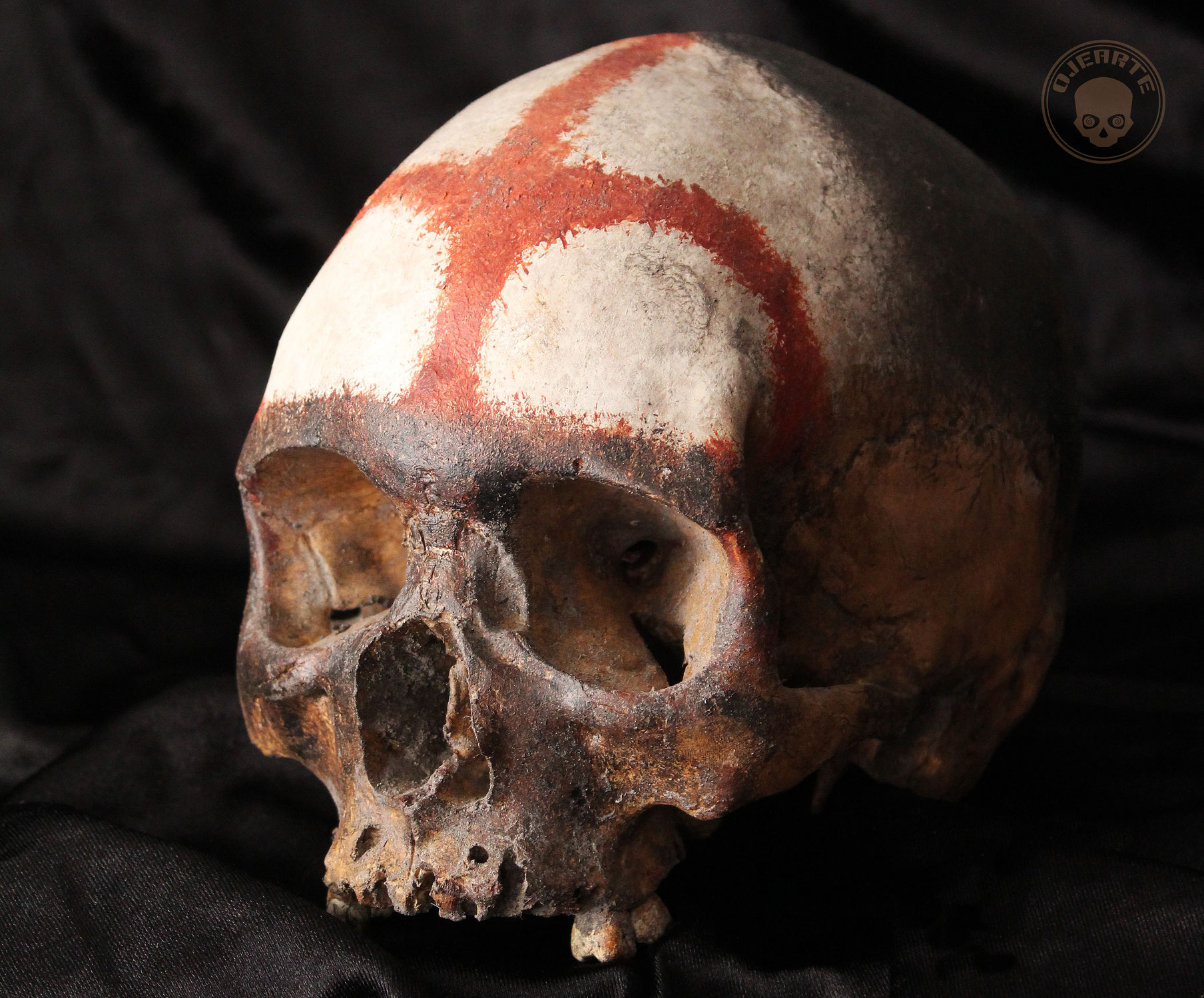 Cráneos pintados (Solomon Islands) painted skulls