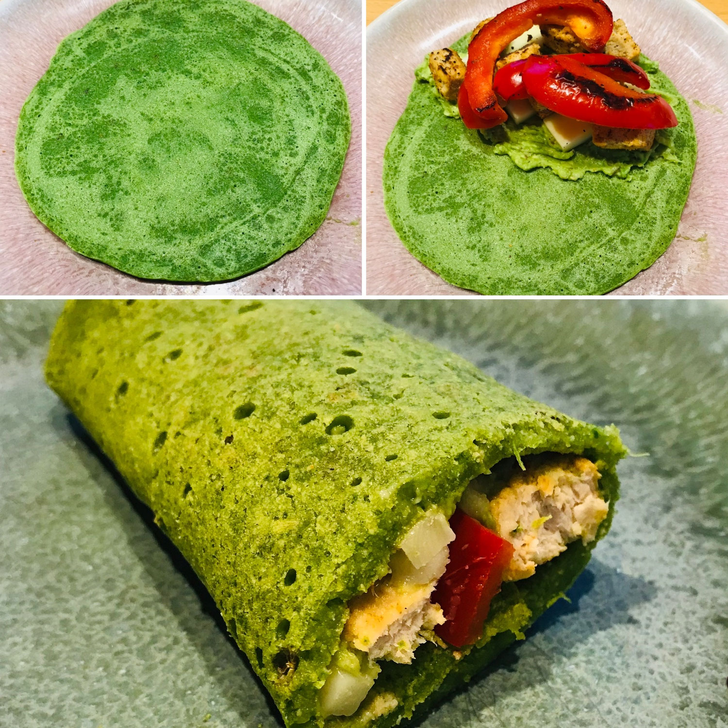 Spinat-Tortillas