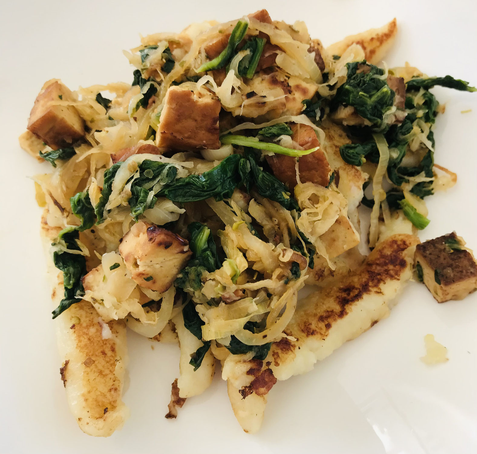 Schupfnudel-Tofu-Pfanne