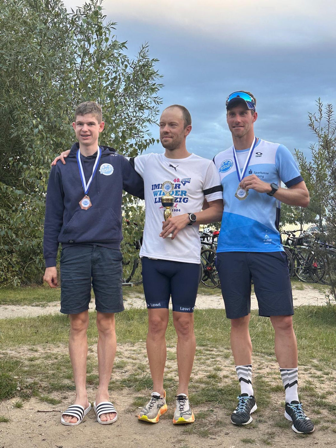 Triathlon Vereinsmeister 2025: Christoph Heinze, Maren Drieschner, Carl Wüstenfeld und Anike Janke