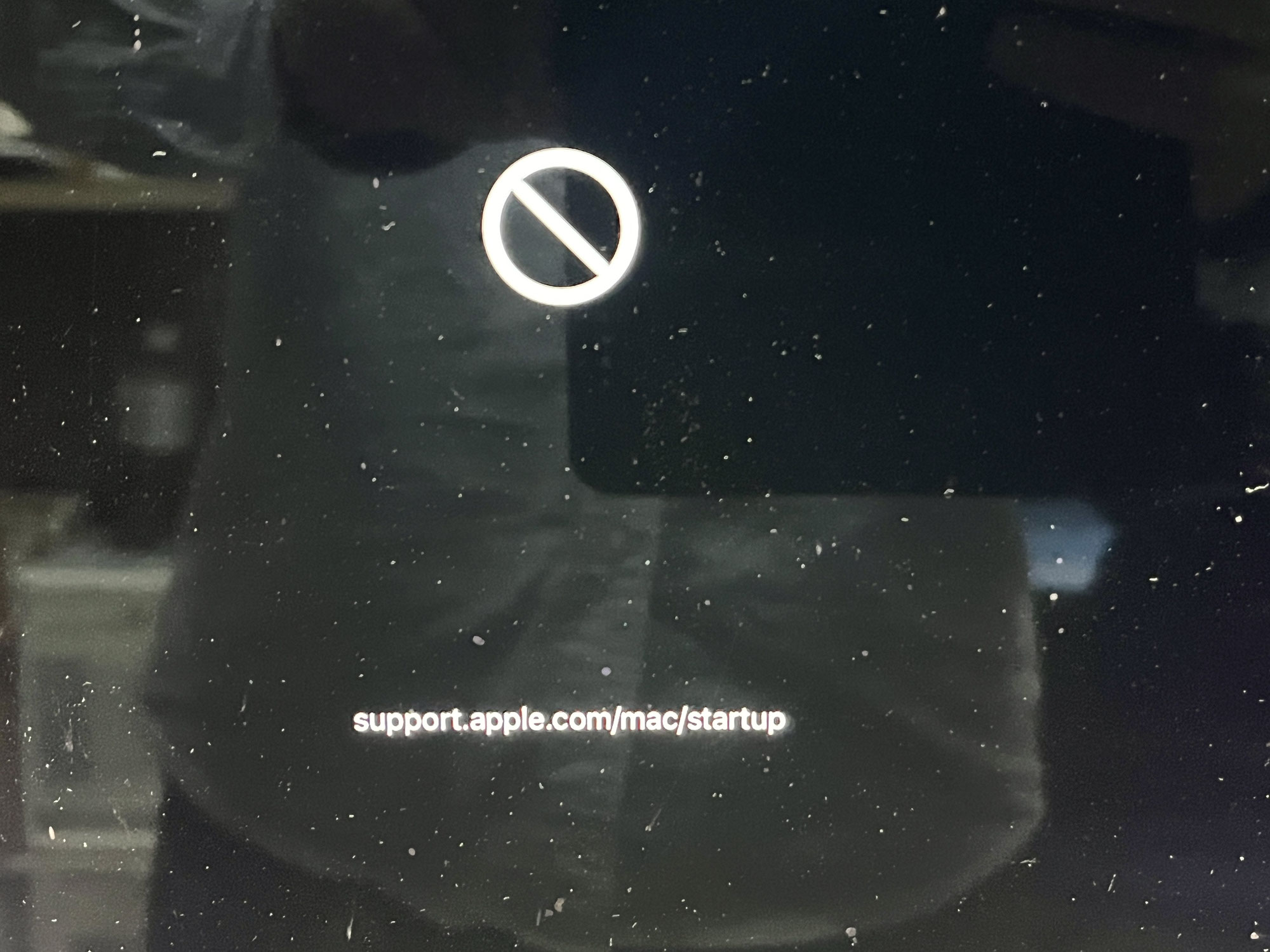 iMac 禁止マーク 修理
