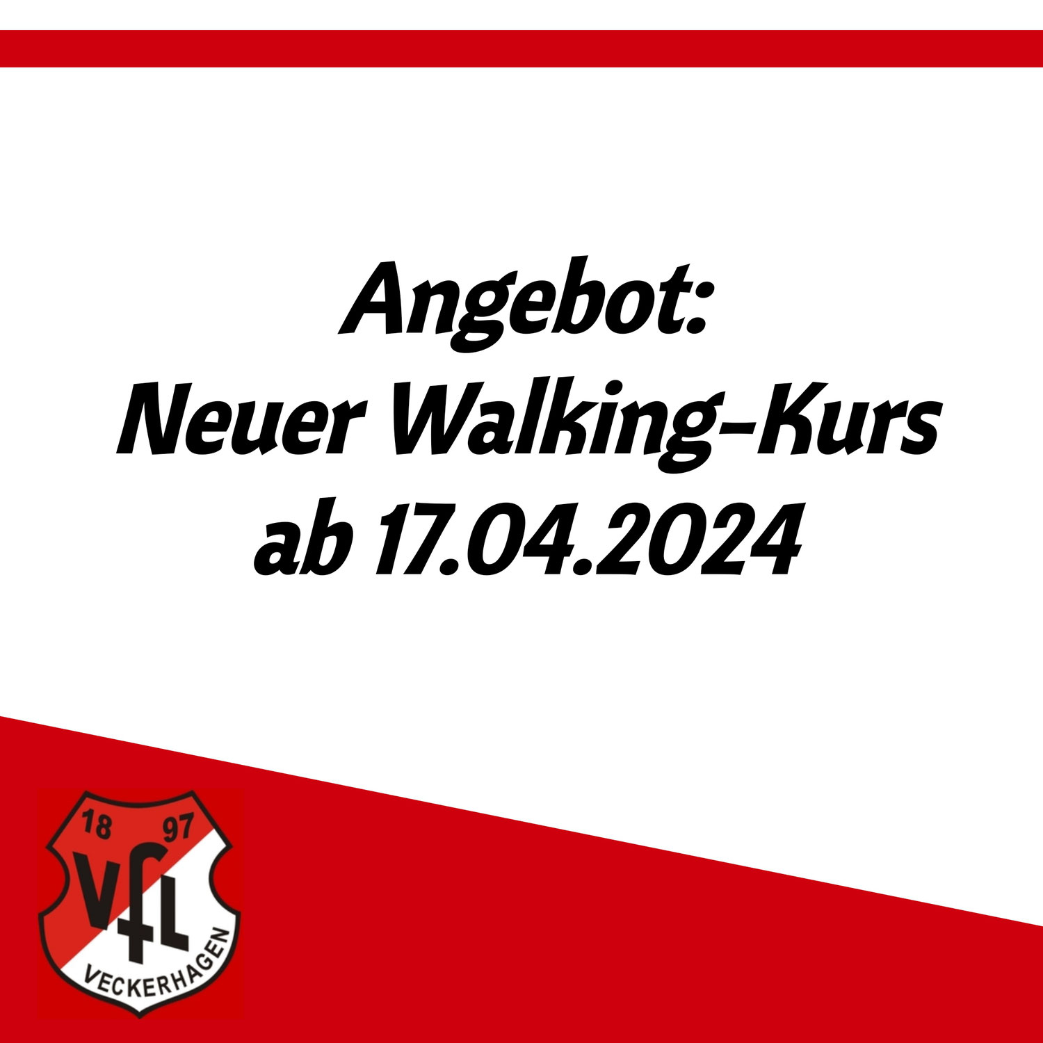 Neuer Walking-Kurs ab 17.04.2024