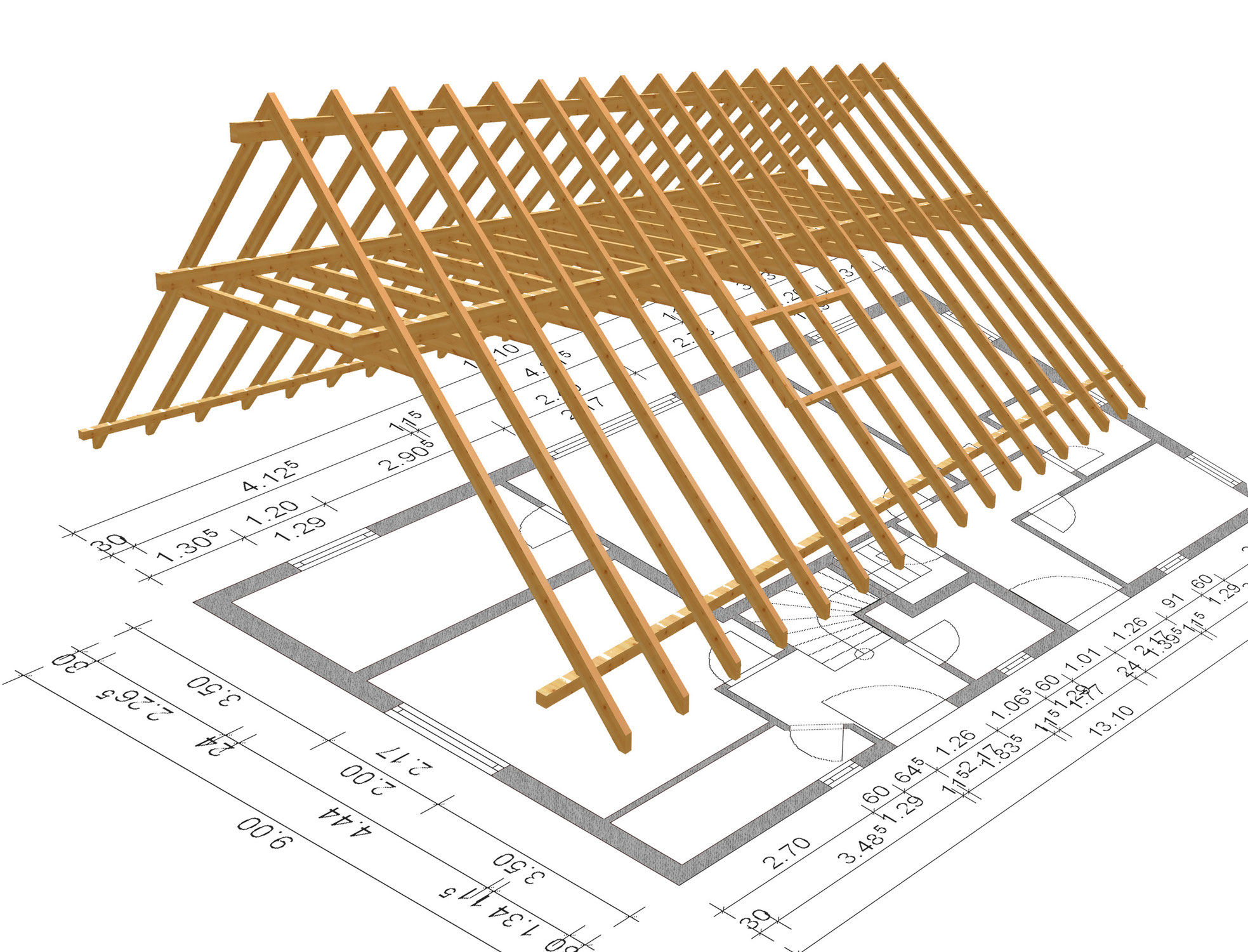 Baupläne für Holzkonstruktionen