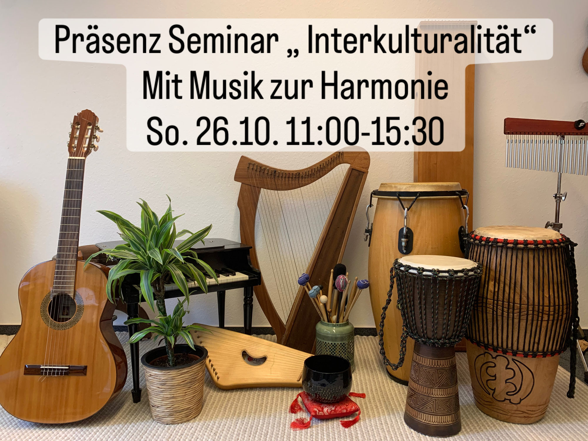 Seminar Flyer - "Interkulturalität - Mit Musik zur Harmonie" Anmeldung läuft