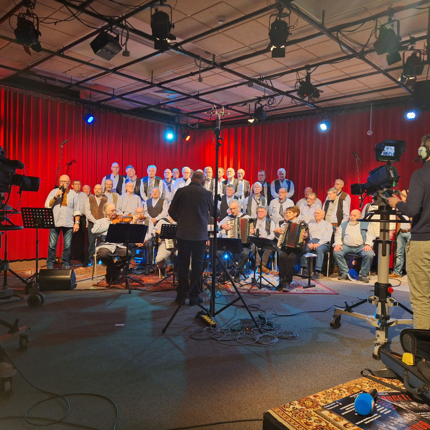 Radio en TV opname bij Omrop Fryslân
