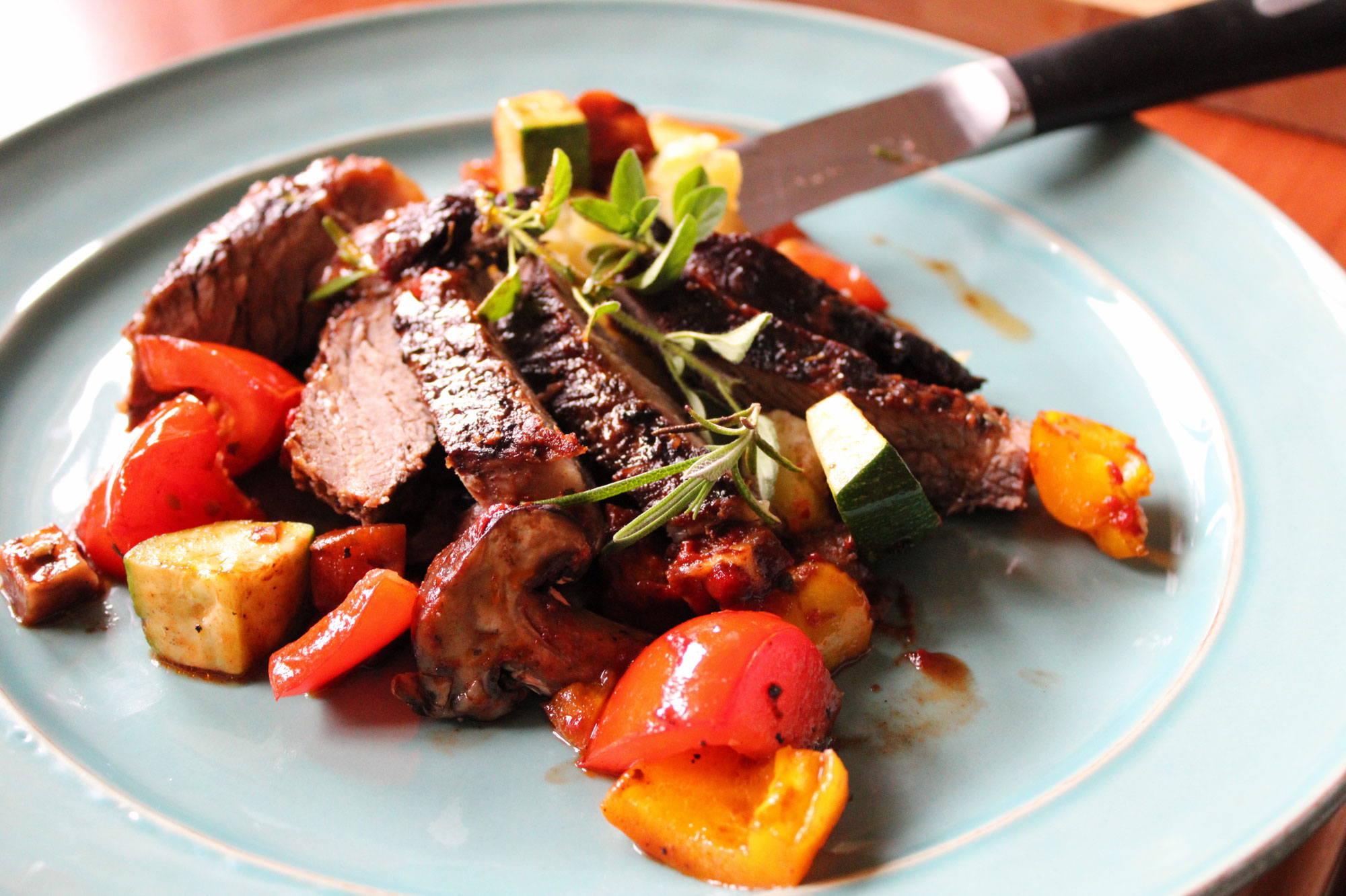 Schmorsteak vom "Pfingstochsen"